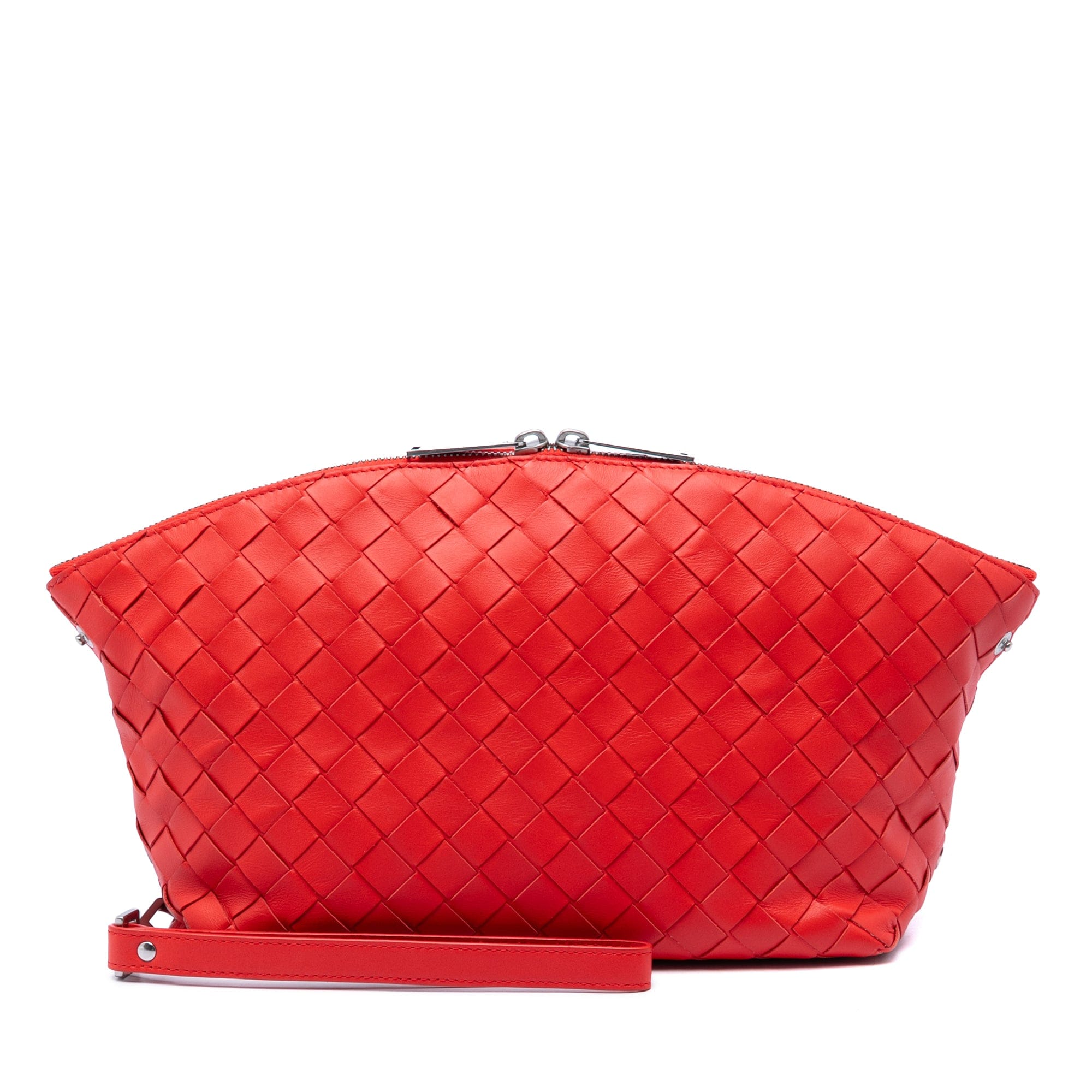 Bottega Veneta Nappa Intrecciato Wristlet Pouch