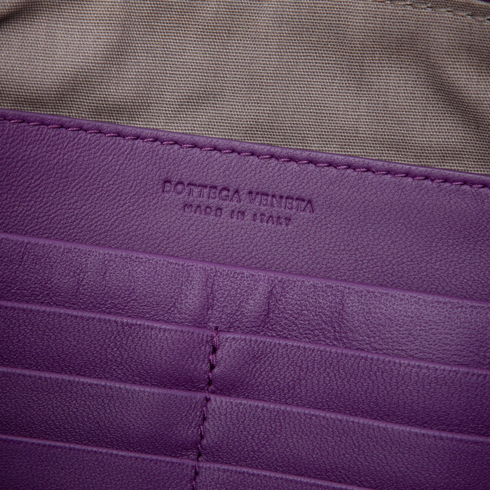 Bottega Veneta Large Nappa Intrecciato Flat Zip Biletto Pouch
