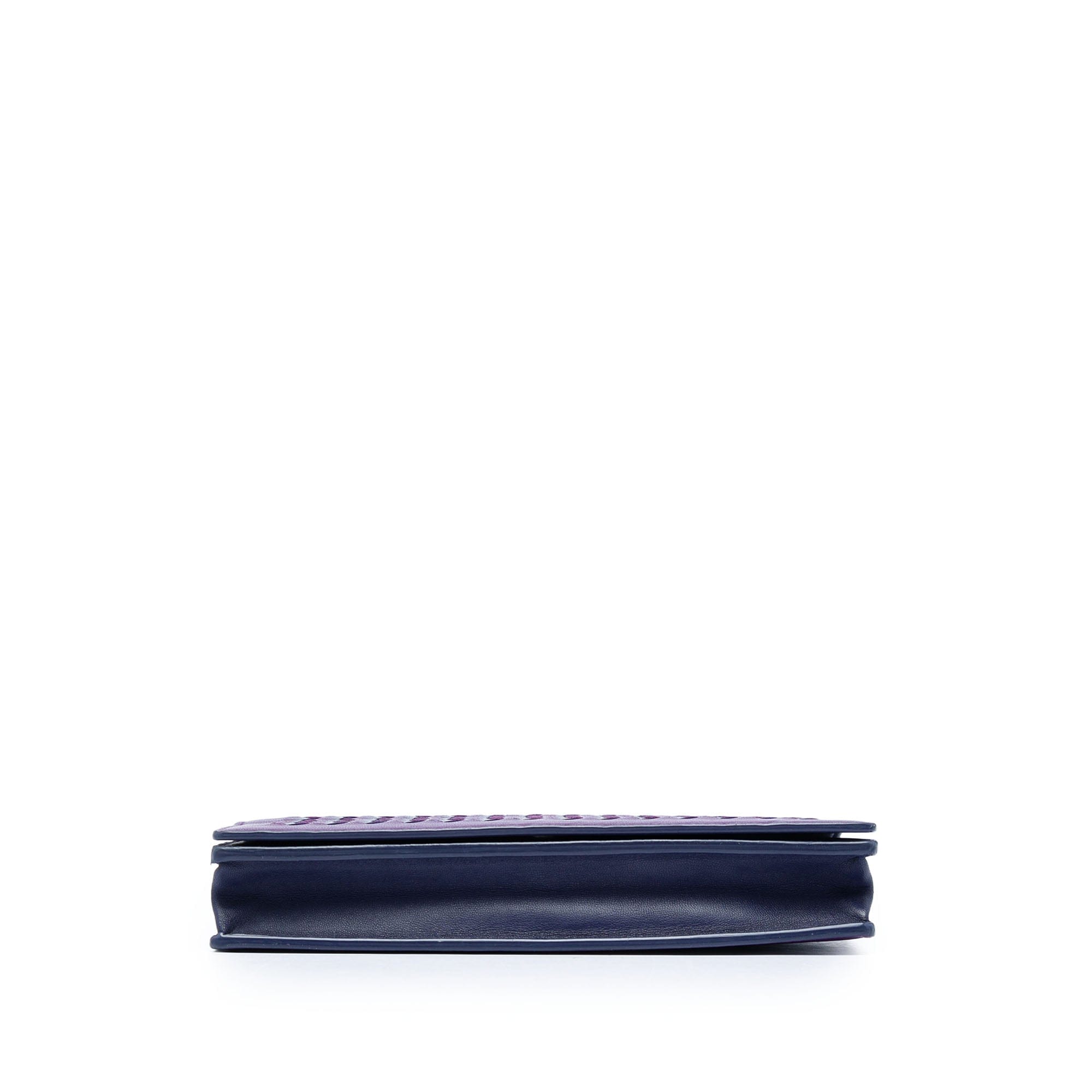 Bottega Veneta Bicolor Nappa Intrecciato Continental Wallet on Chain