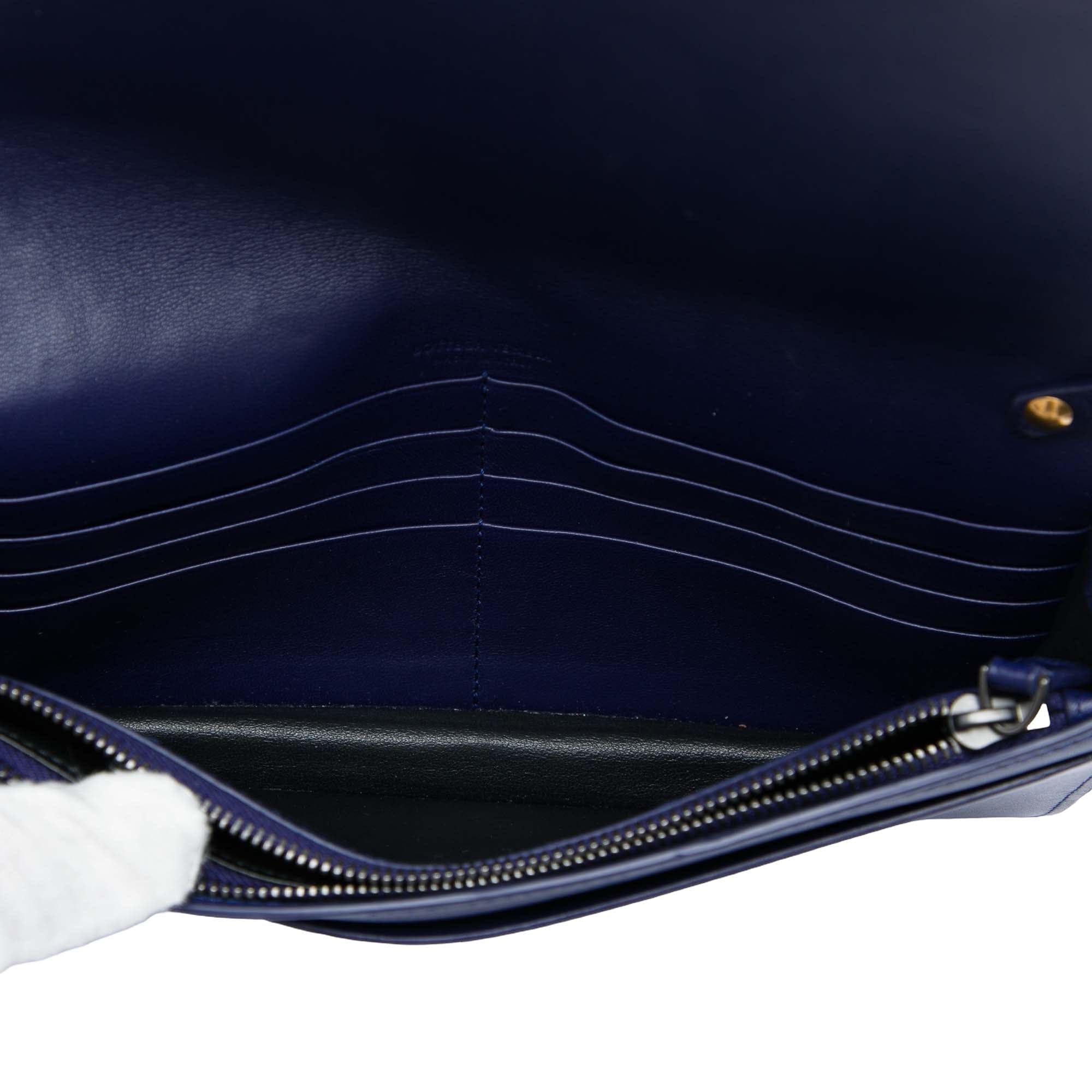 Bottega Veneta Bicolor Nappa Intrecciato Continental Wallet on Chain