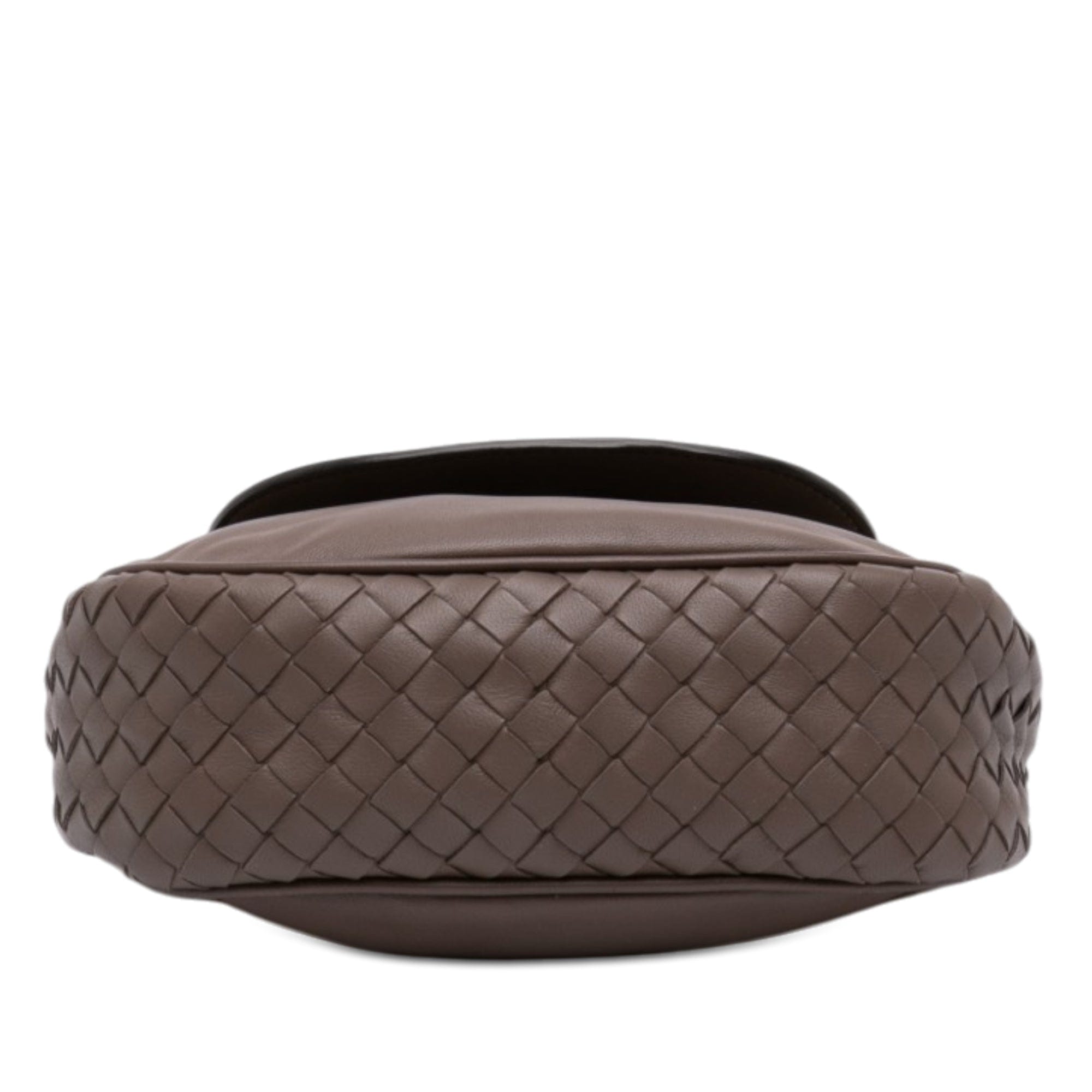 Bottega Veneta Small Intrecciato Trimmed Nappa Nodini Flap