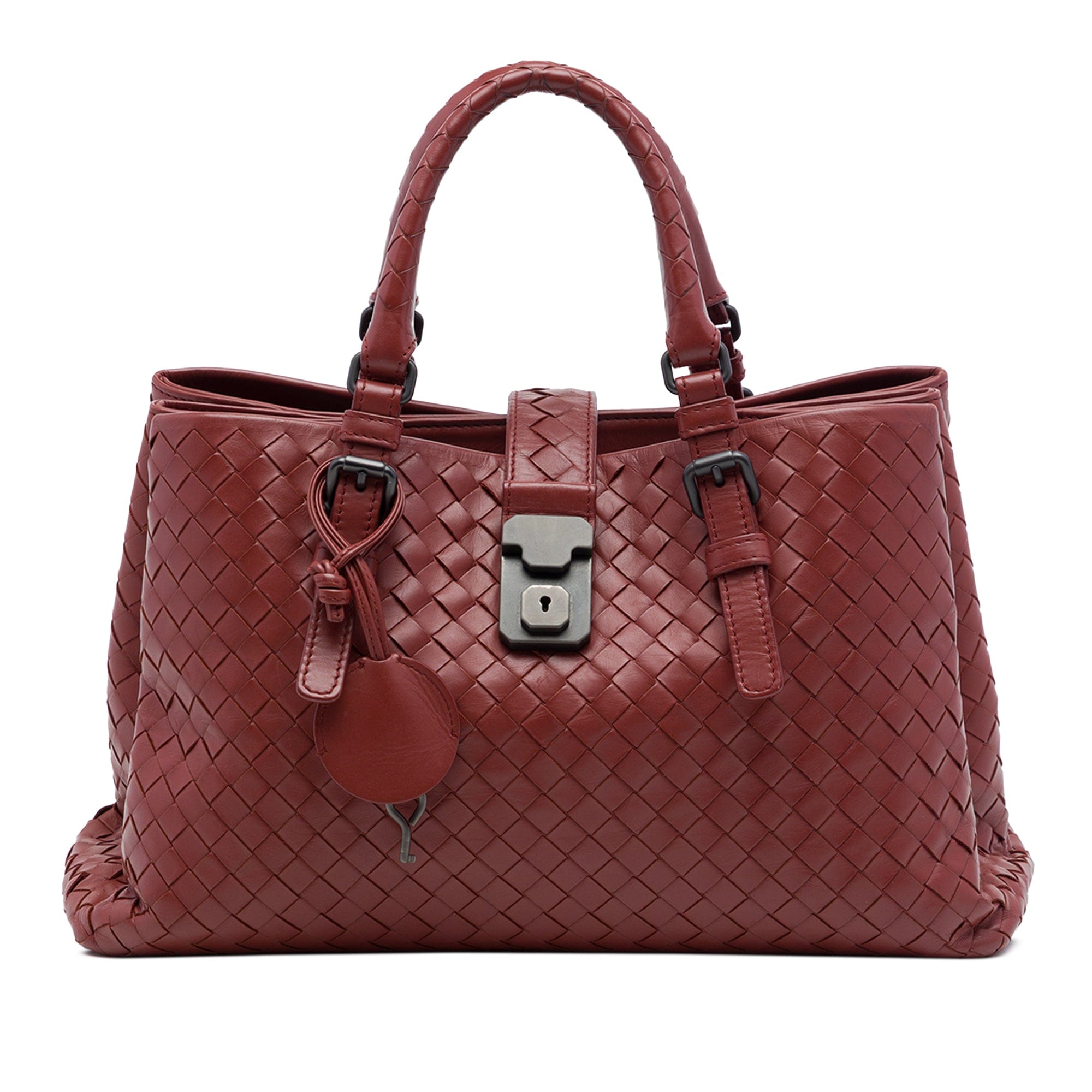 Bottega Veneta Small Nappa Intrecciato Roma Satchel