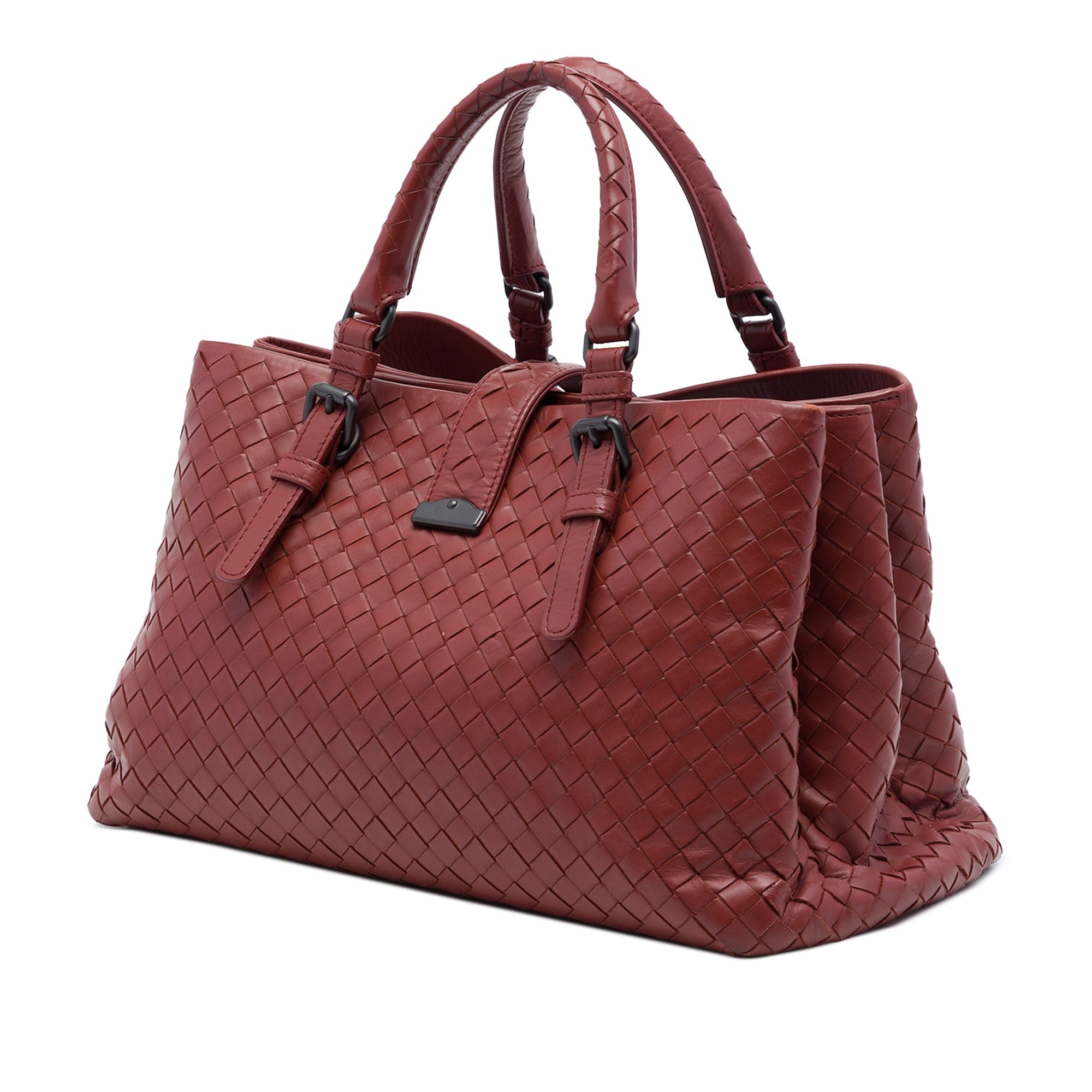 Bottega Veneta Small Nappa Intrecciato Roma Satchel