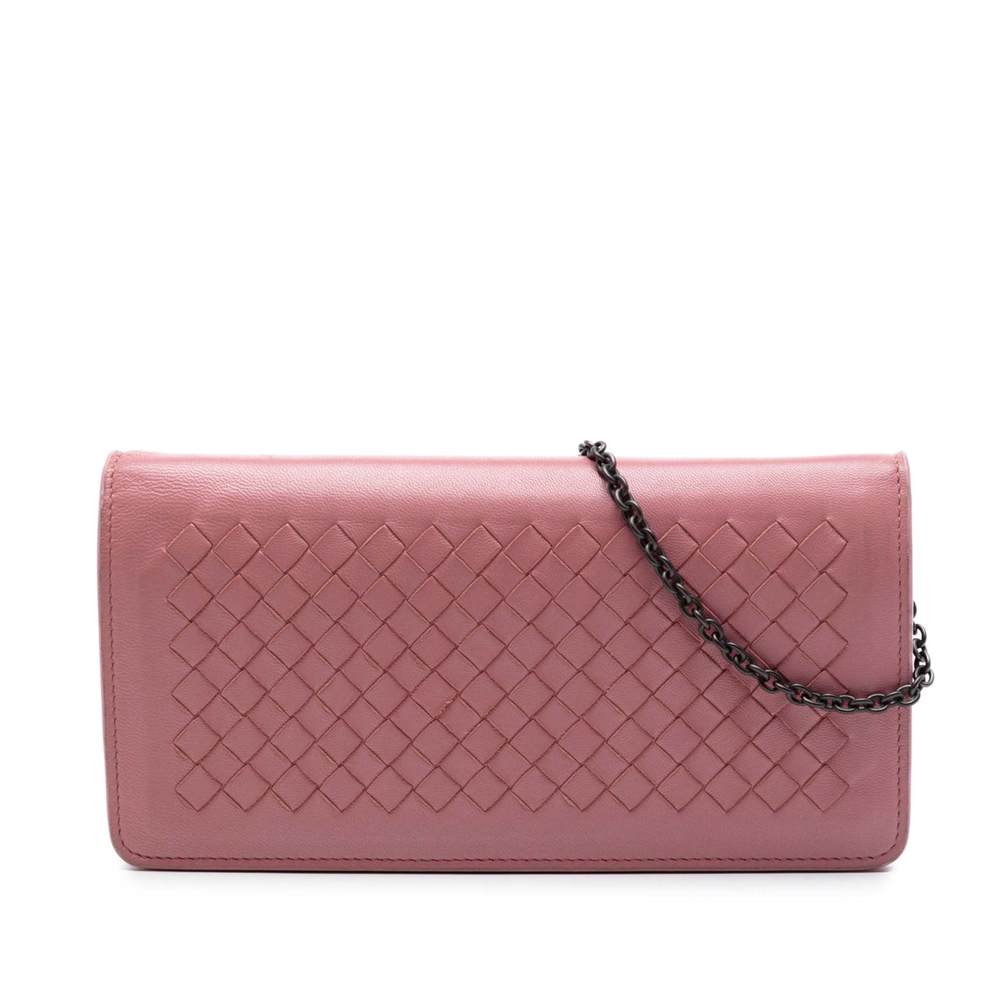 Bottega Veneta Nappa Intrecciato Continental Wallet on Chain