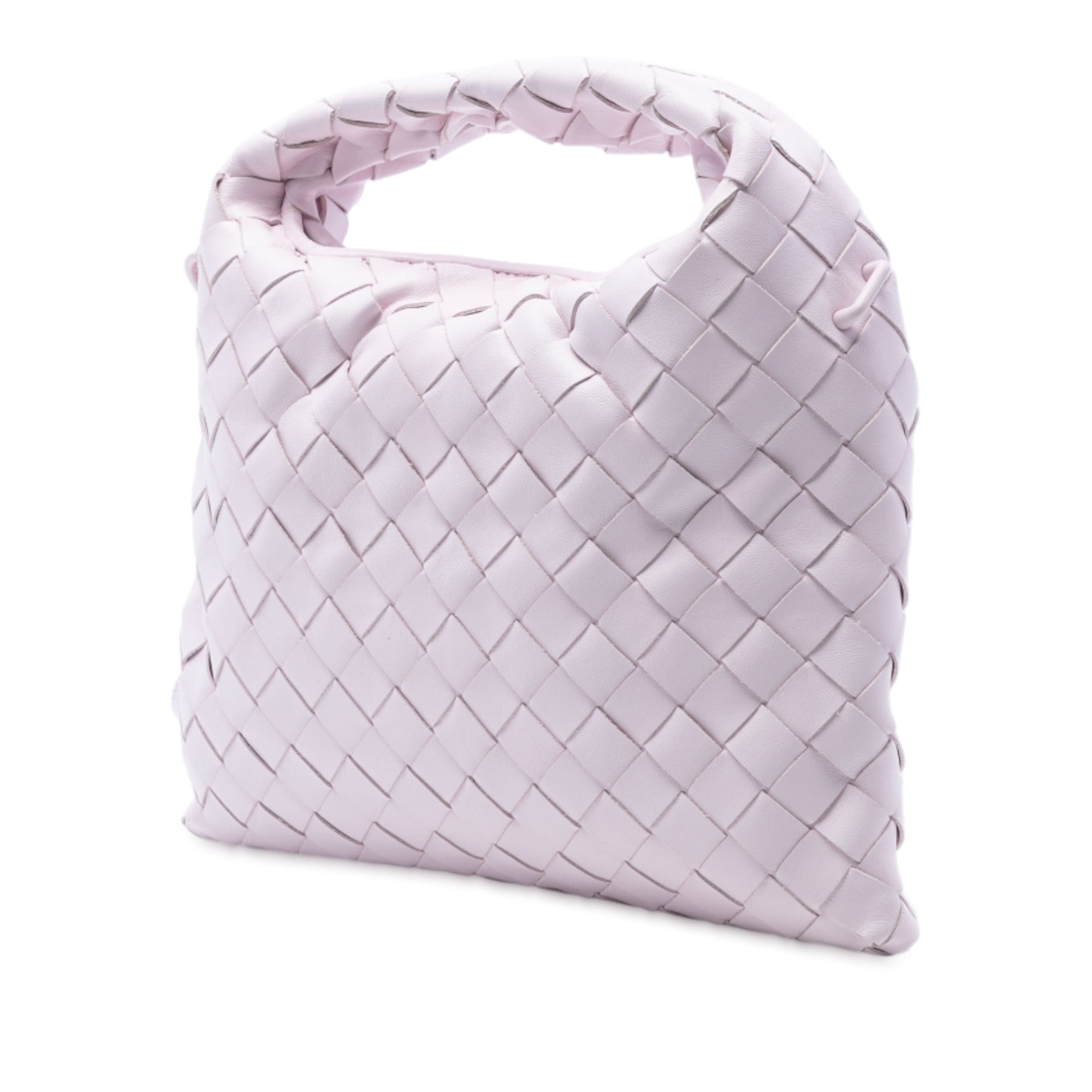 Bottega Veneta Mini Calfskin Intrecciato Hop Satchel