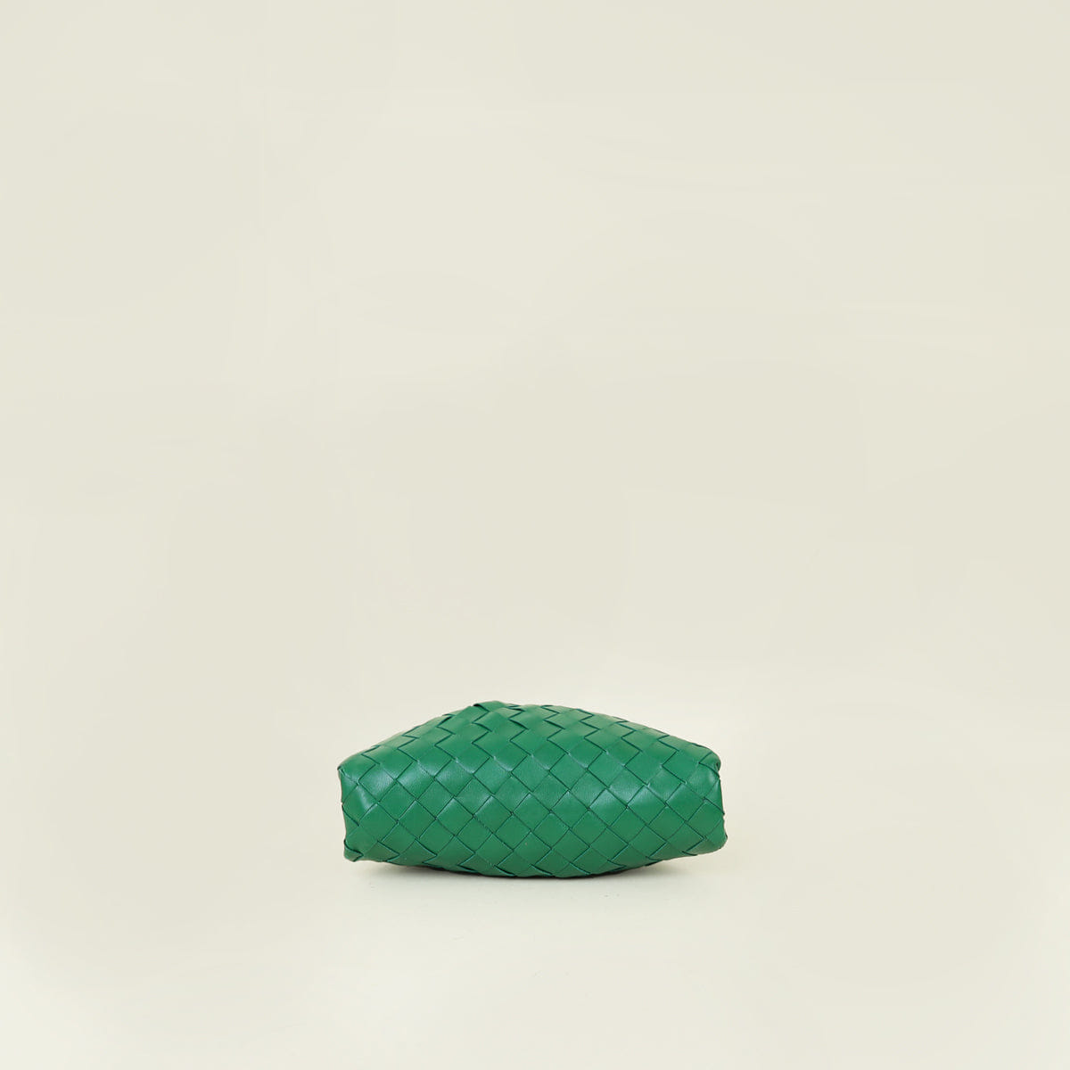 Bottega Veneta Green Intrecciato Leather Mini Pouch Bag