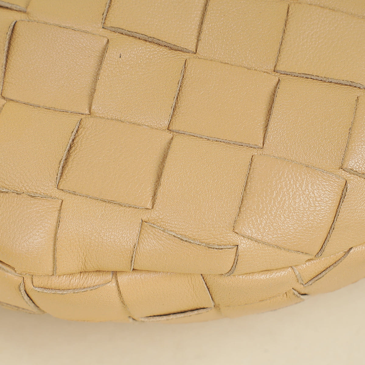 Bottega Veneta Beige Intrecciato Mini Jodie Bag