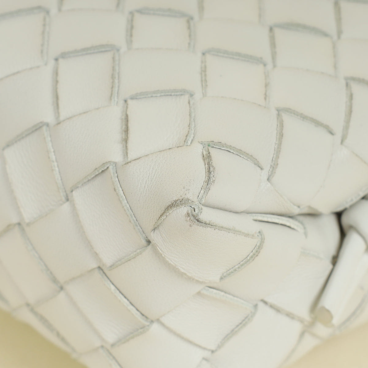 Bottega Veneta White Mini Loop Camera Bag