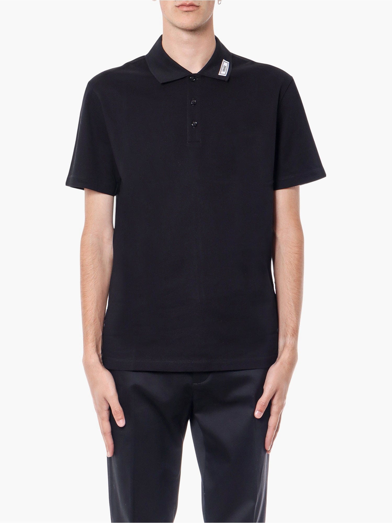 Versace Cotton shirt polo with logoed label