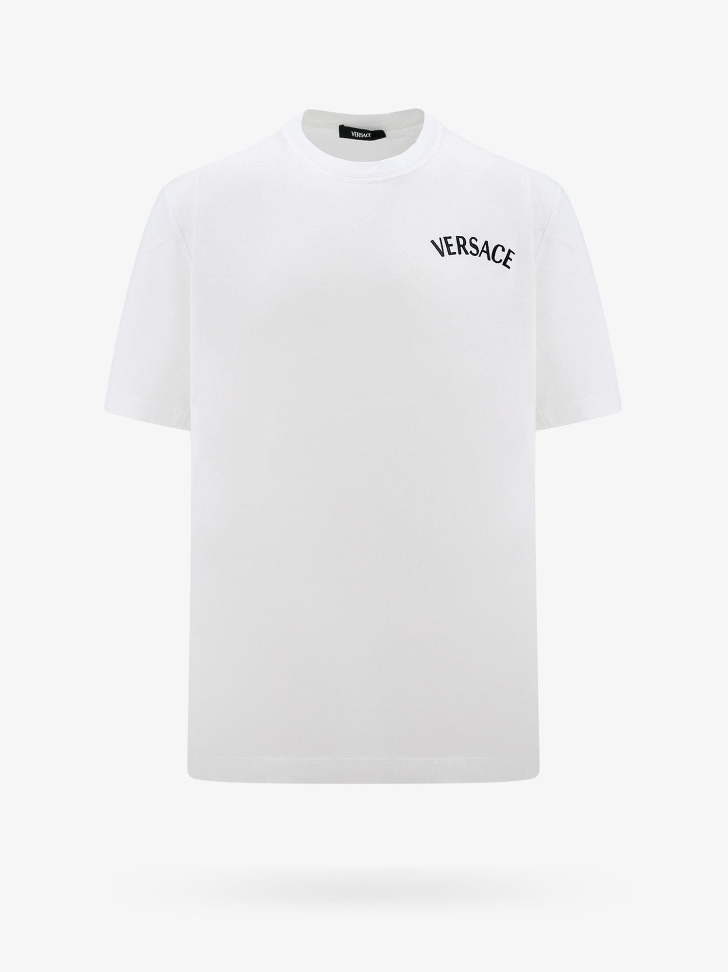 Versace Cotton jersey t - shirt with logo embroidery