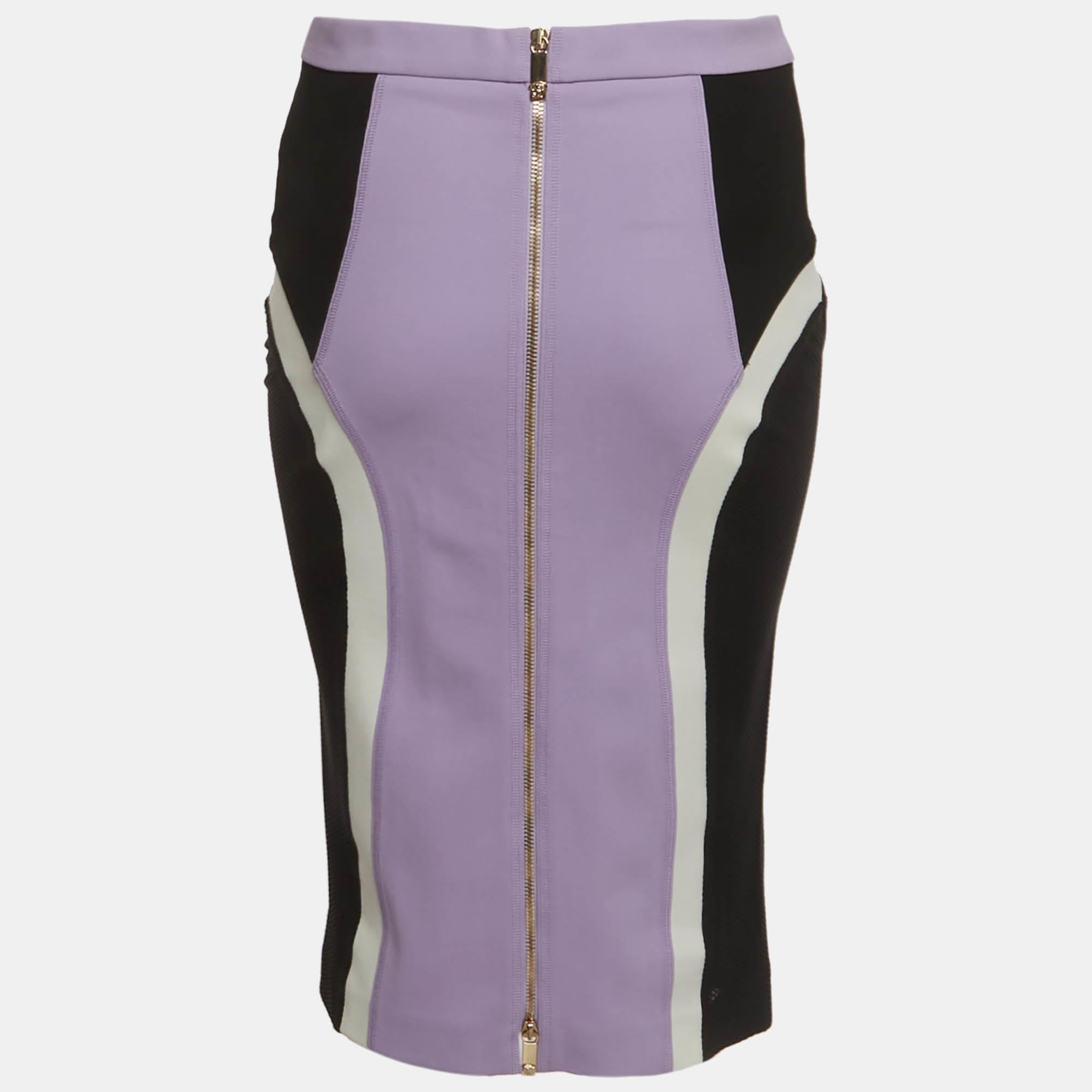 Versace Multicolour Jersey Pencil Skirt