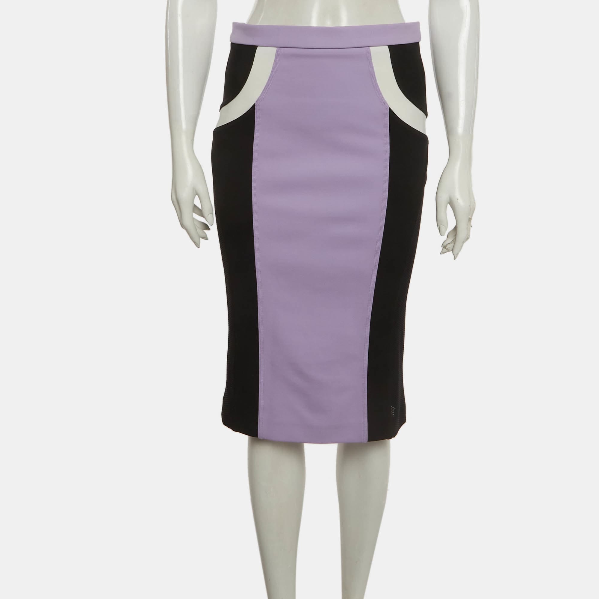 Versace Multicolour Jersey Pencil Skirt