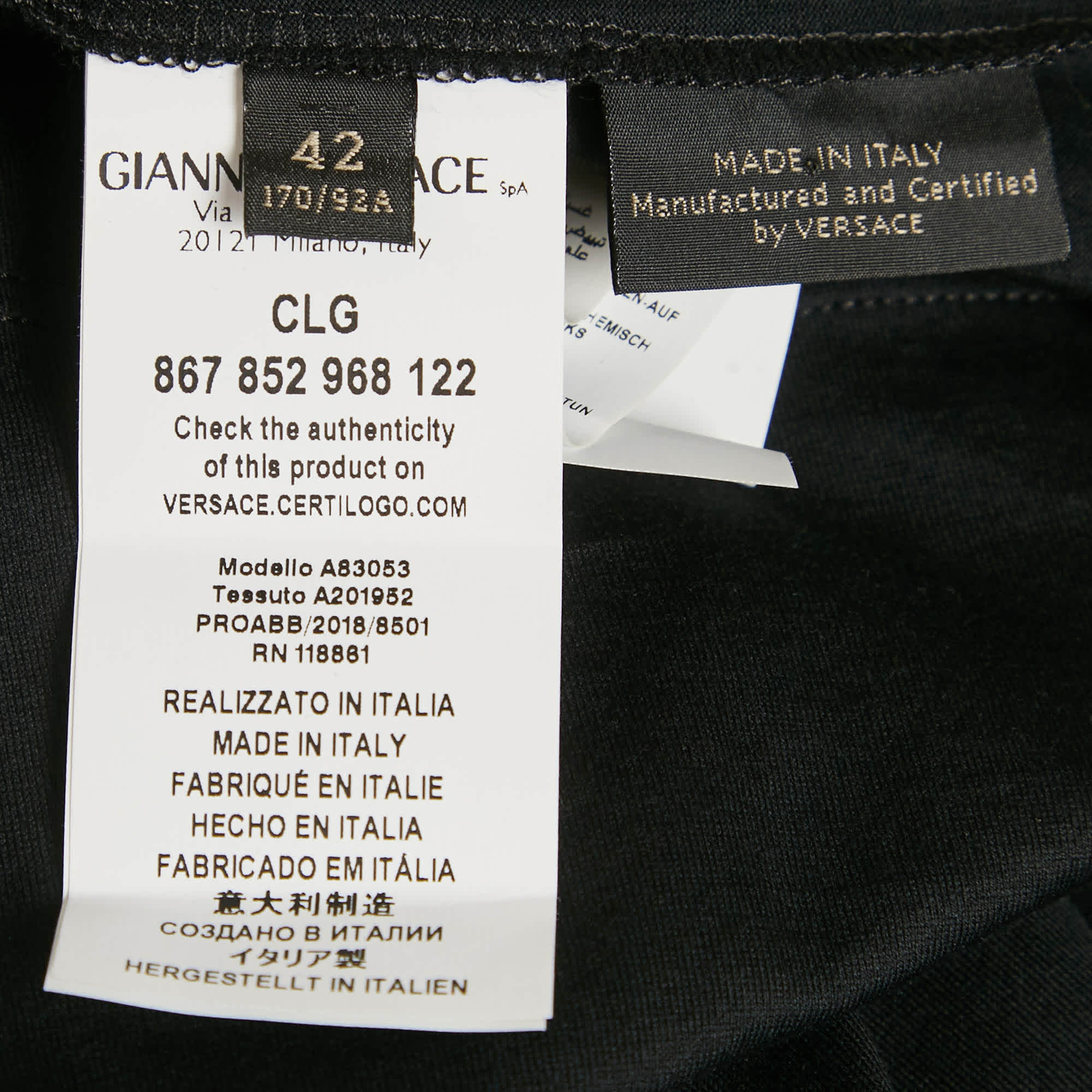 Versace Black Medusa Rhinestone Jersey T - Shirt