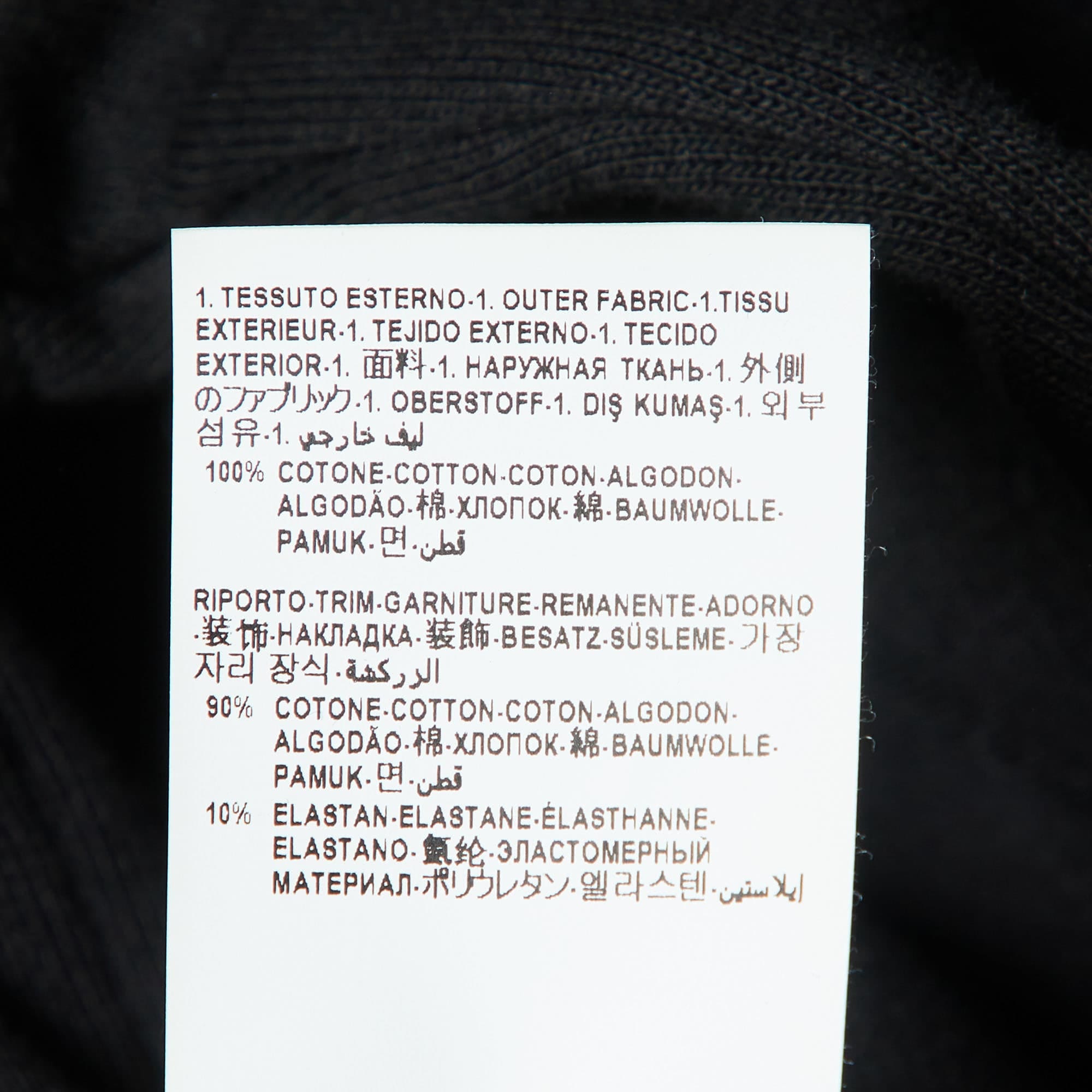 Versace Black Printed Cotton Crewneck Sweatshirt