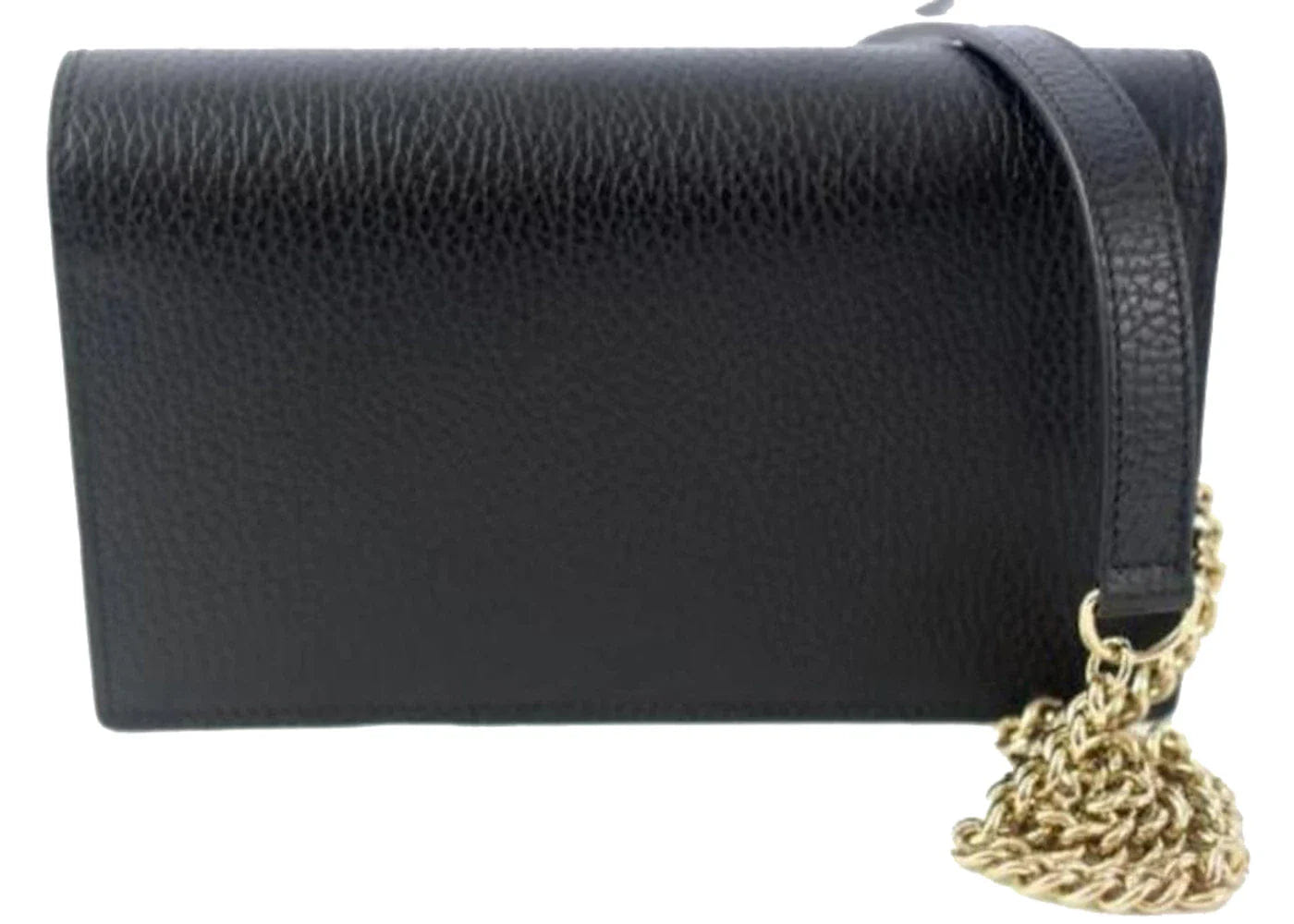 Gucci Interlocking Chain Wallet Small Black