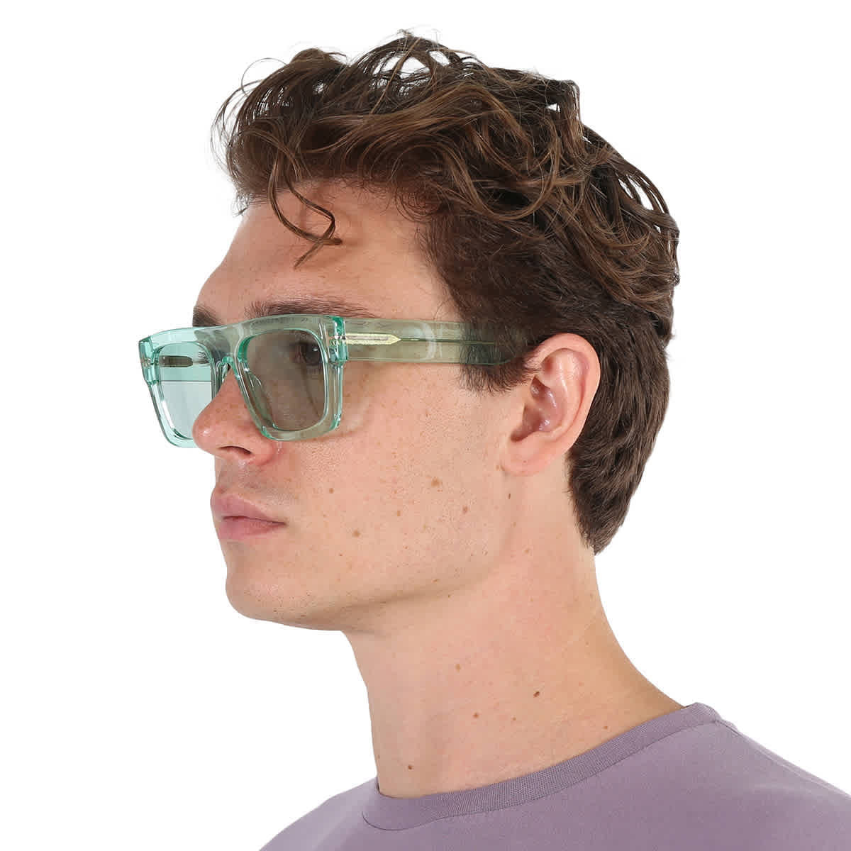Tom Ford Fausto Blue Browline Men's Sunglasses FT0711 84V 53