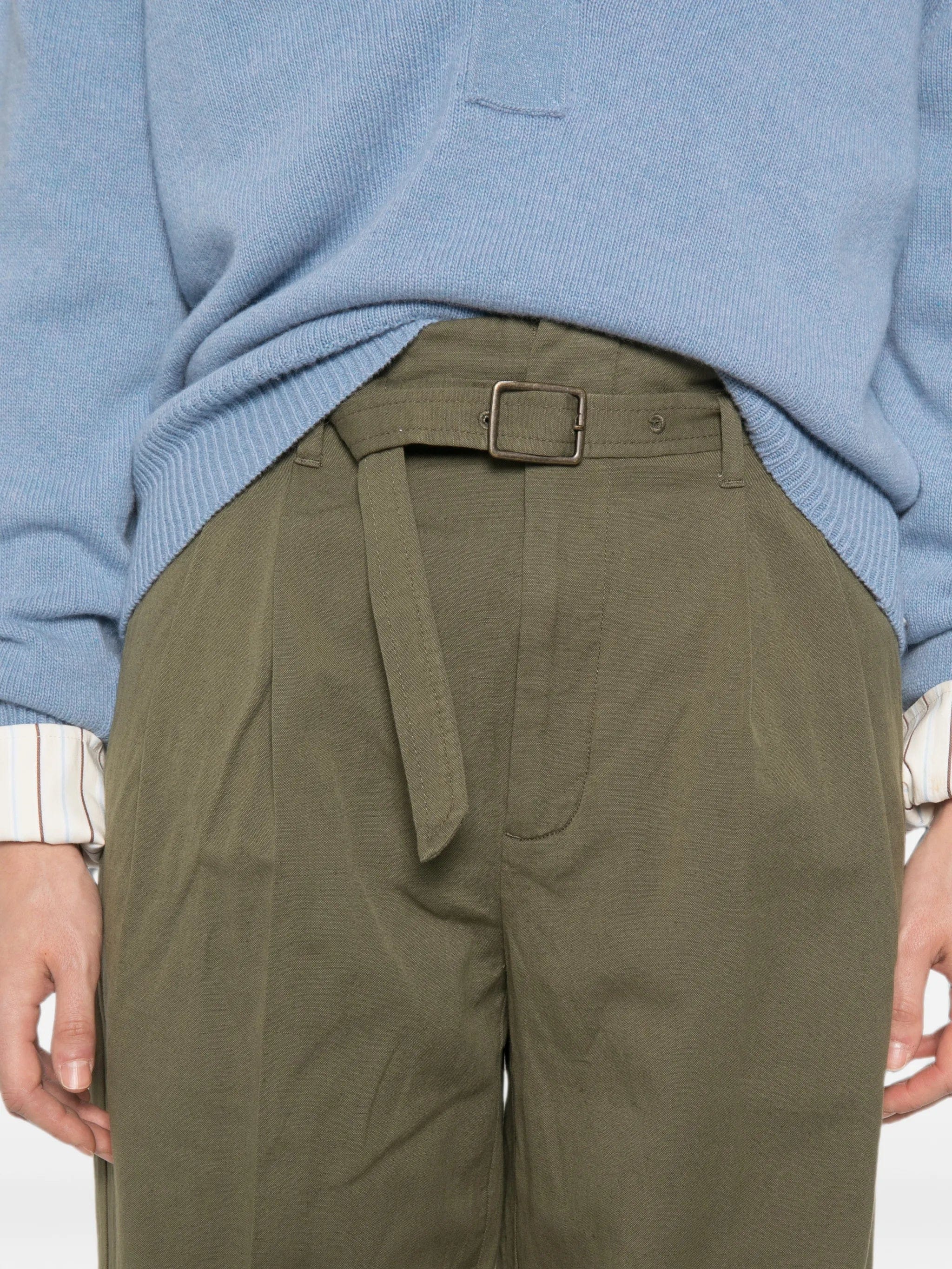 Polo Ralph Lauren belted pleated trousers