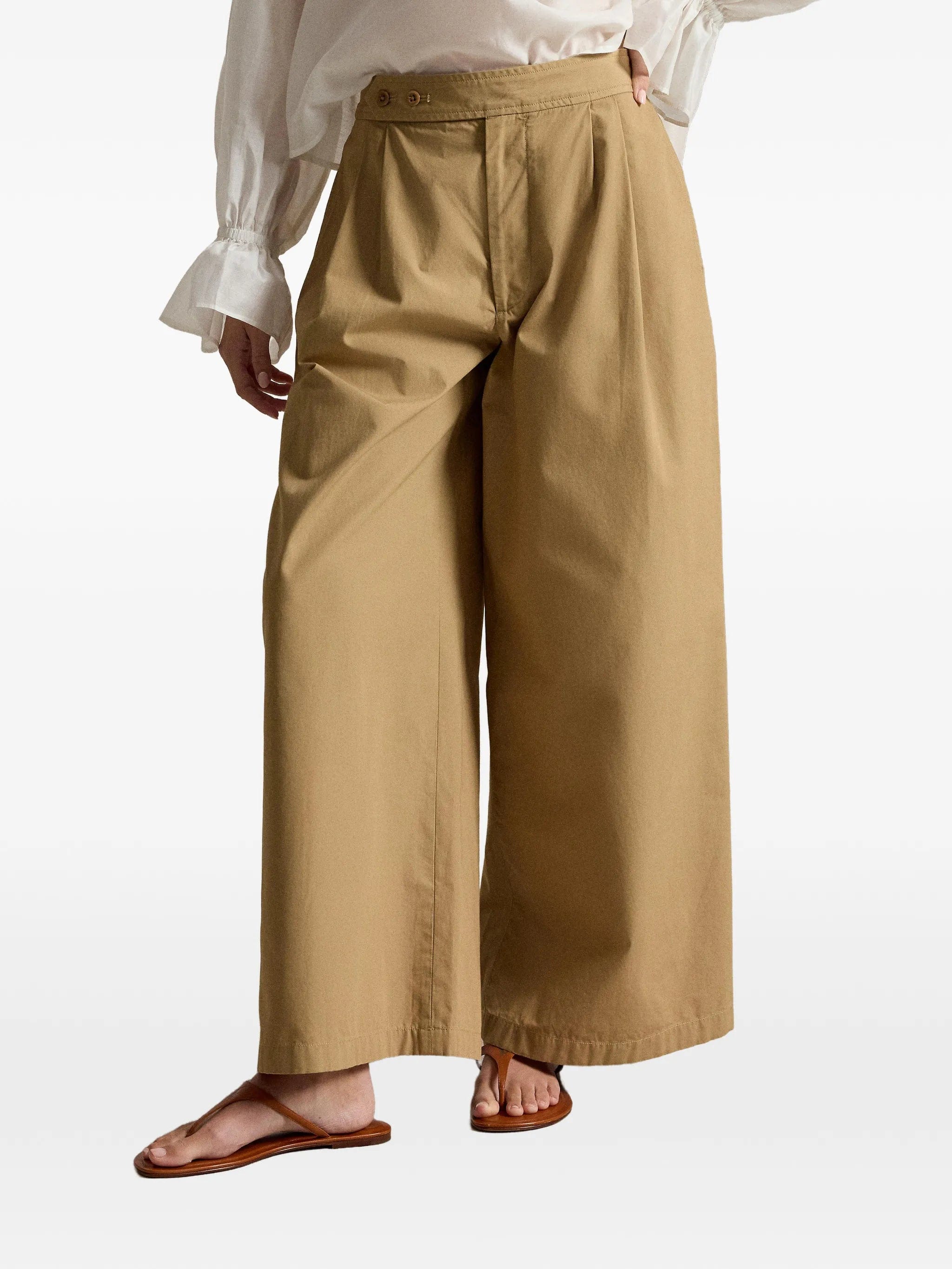 Polo Ralph Lauren pleated wide - leg trousers