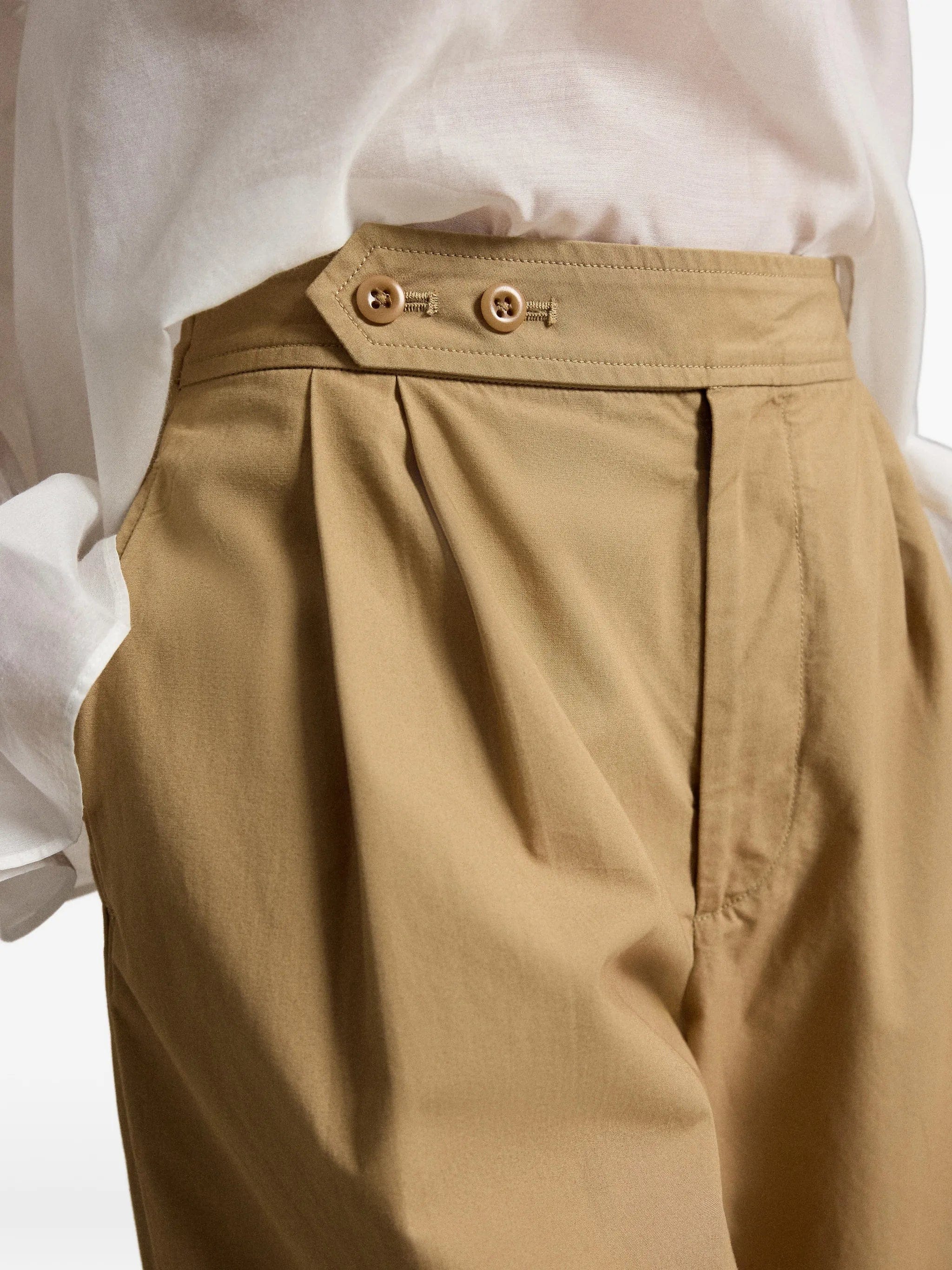 Polo Ralph Lauren pleated wide - leg trousers
