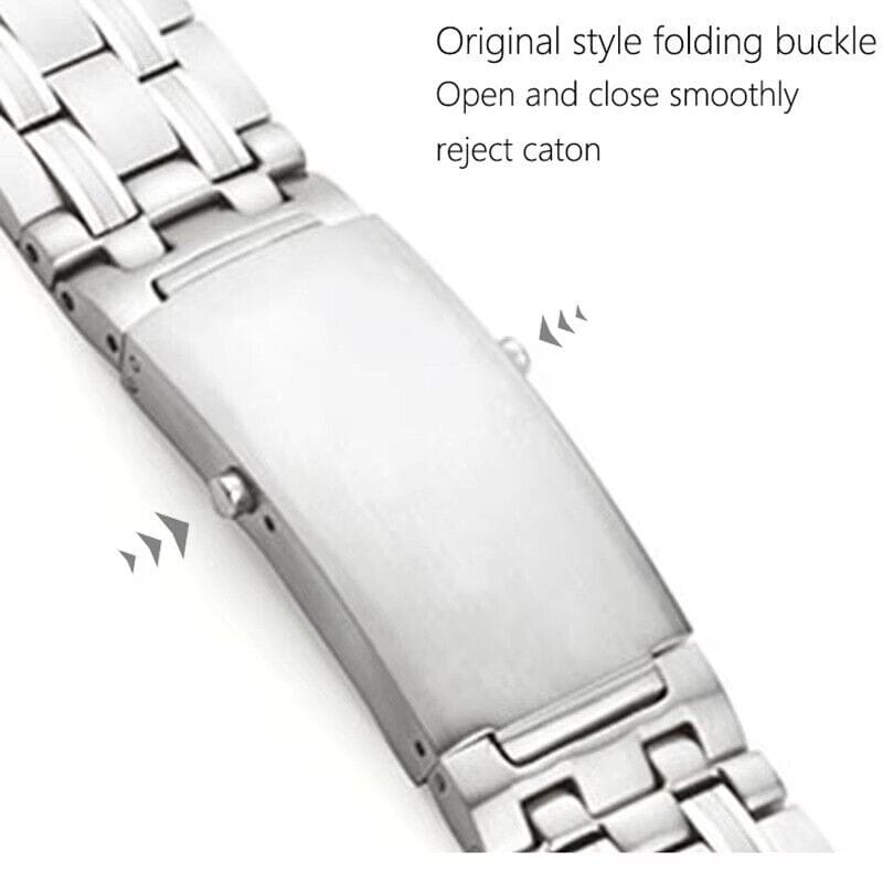 Omega 22 mm Stainless Steel Omega Seamaster Strap Bracelet Silver Watch Band - 5 Beads