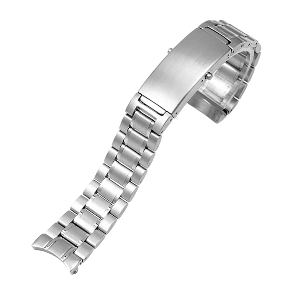 Omega 20 mm Stainless Steel Omega Seamaster Strap Bracelet Silver Watch Band - 5 Beads