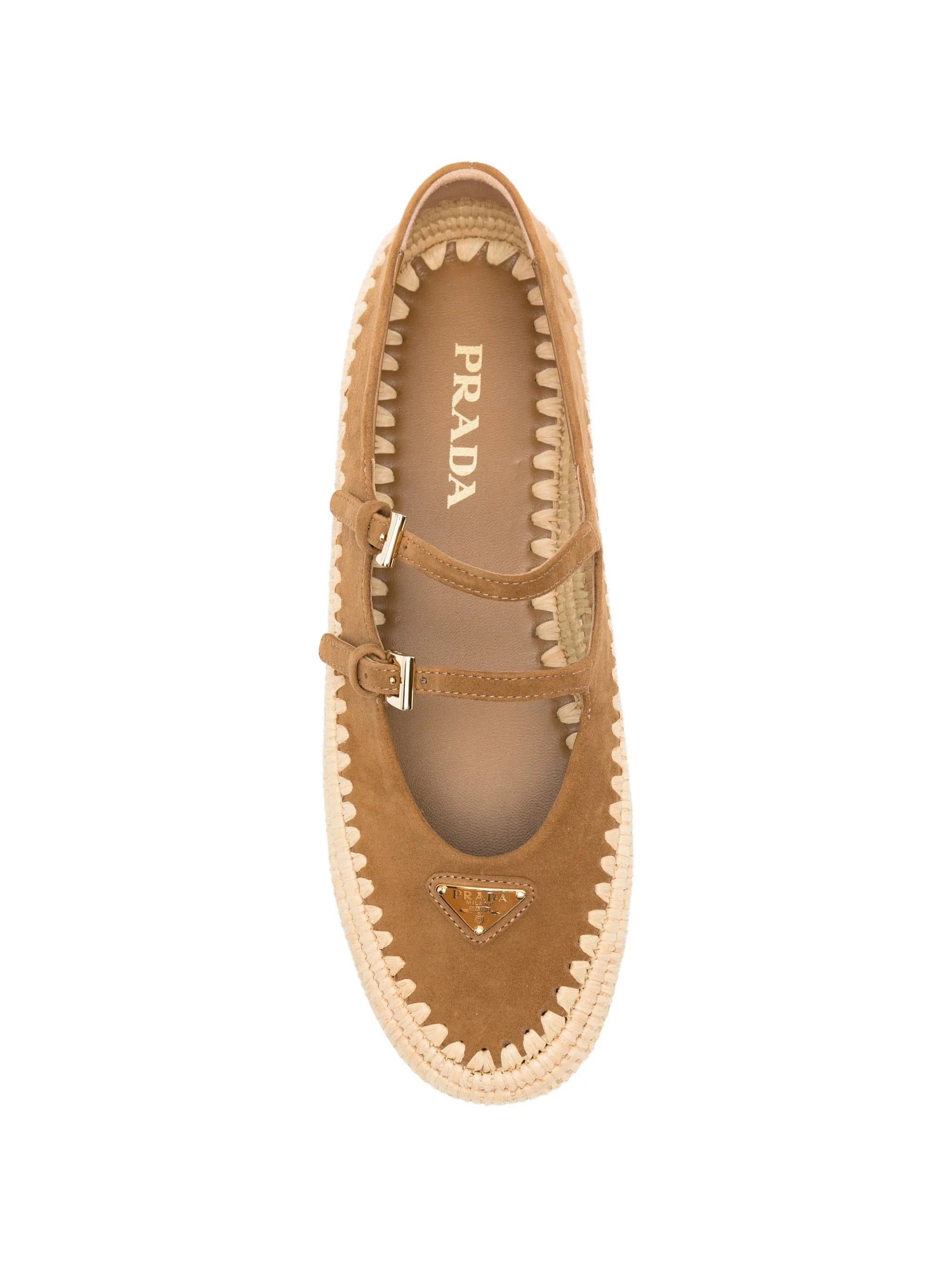 Prada logo - detail espadrilles