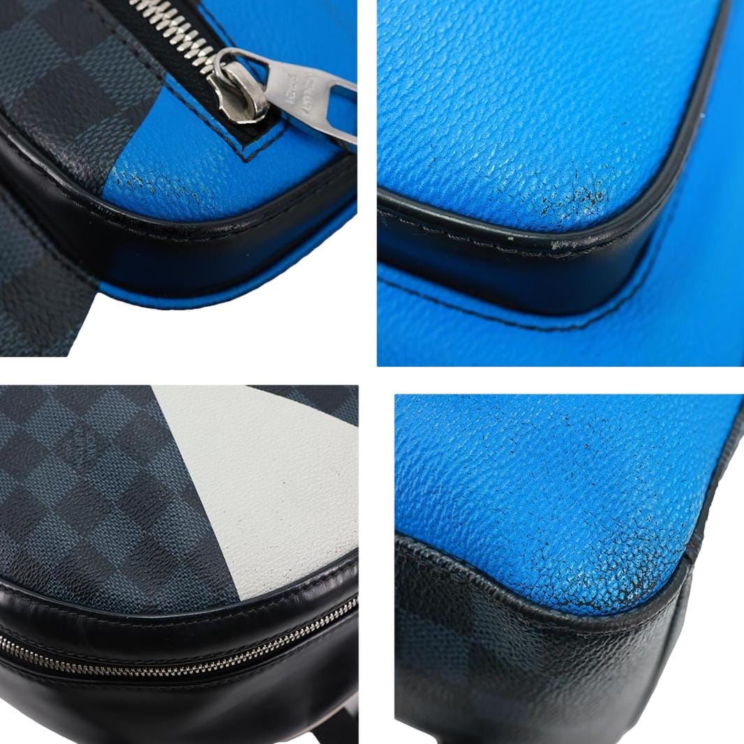 LOUIS VUITTON Josh America's Cup Regatta Damier Cobalt Canvas Backpack Blue