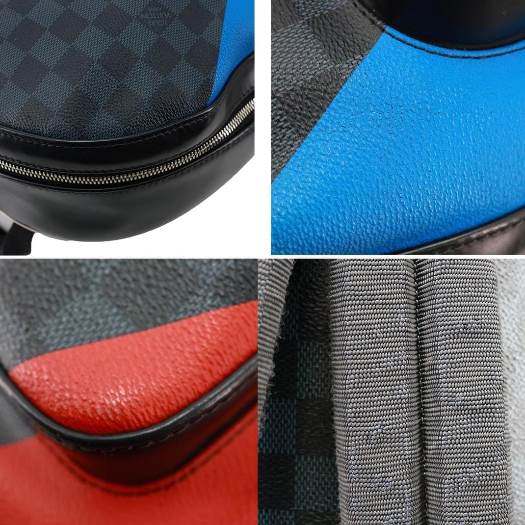 LOUIS VUITTON Josh America's Cup Regatta Damier Cobalt Canvas Backpack Blue