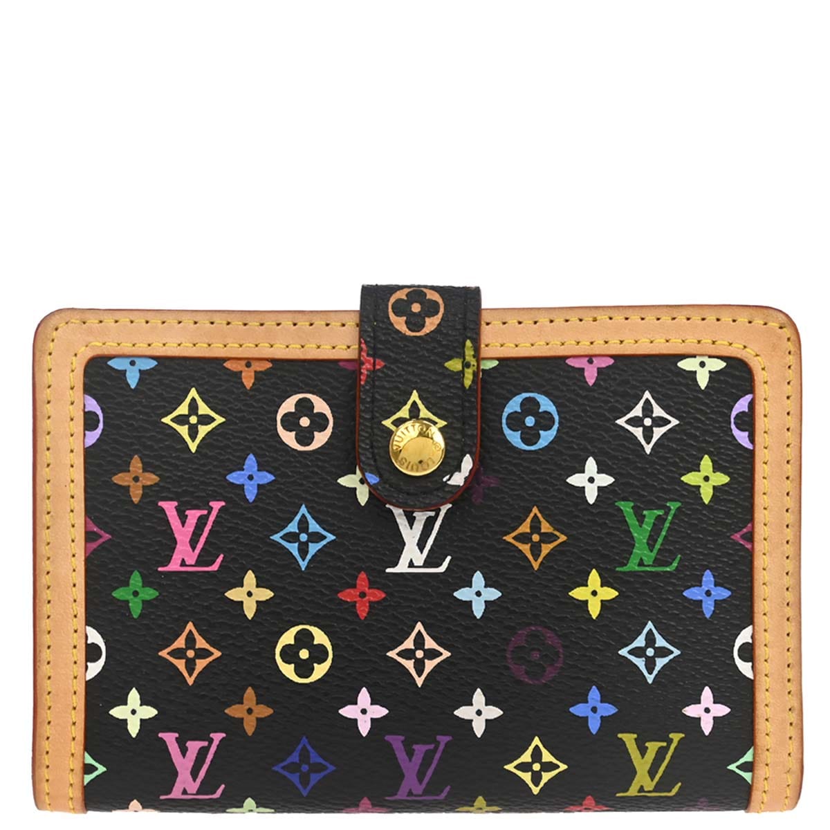 Louis Vuitton 2005 Black Multicolor Portefeuille Viennois Wallet M92988