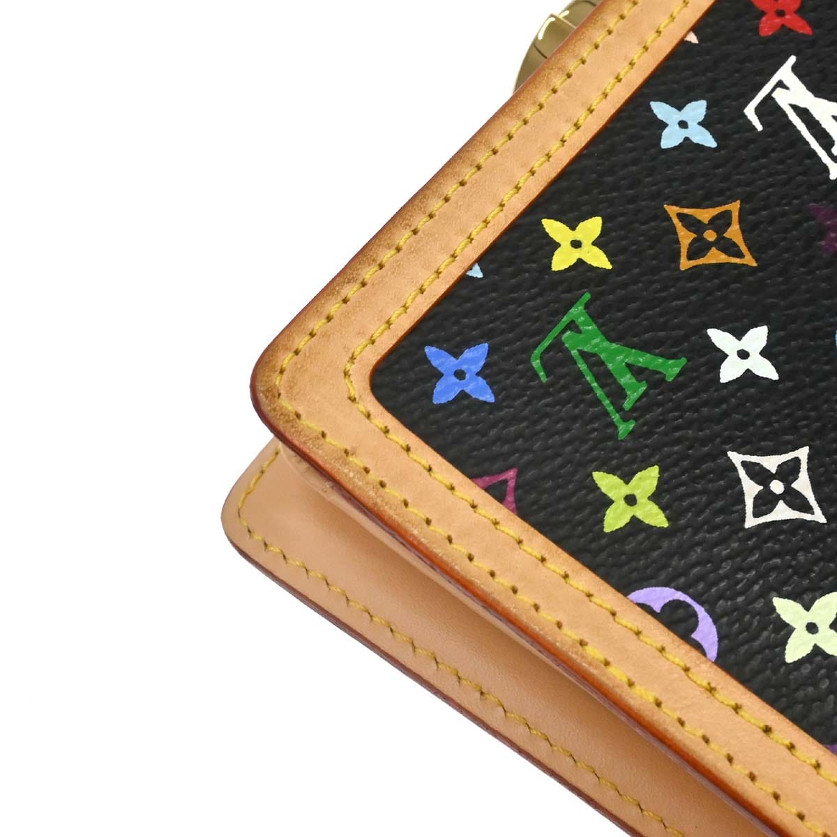 Louis Vuitton 2005 Black Multicolor Portefeuille Viennois Wallet M92988
