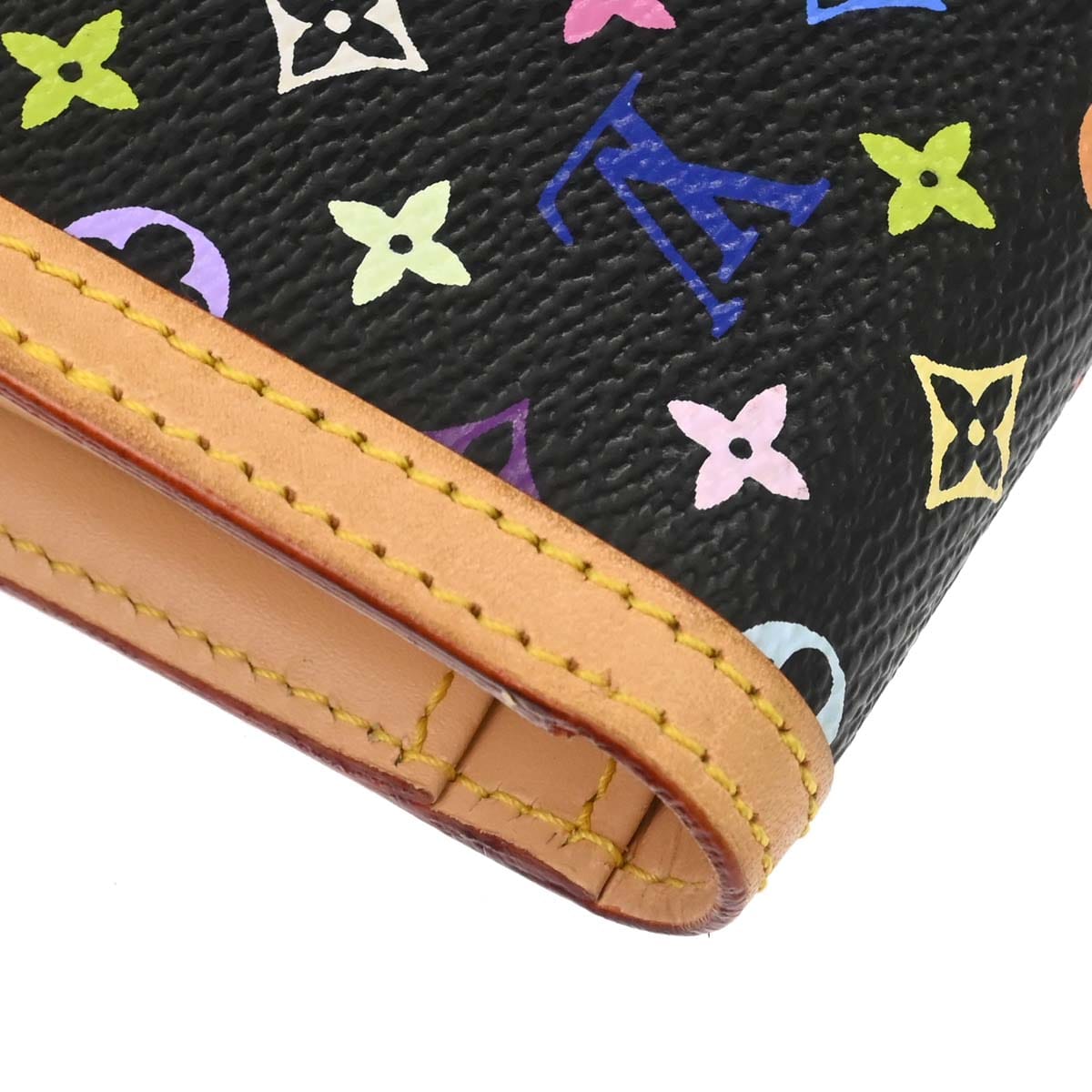 Louis Vuitton 2005 Black Multicolor Portefeuille Viennois Wallet M92988