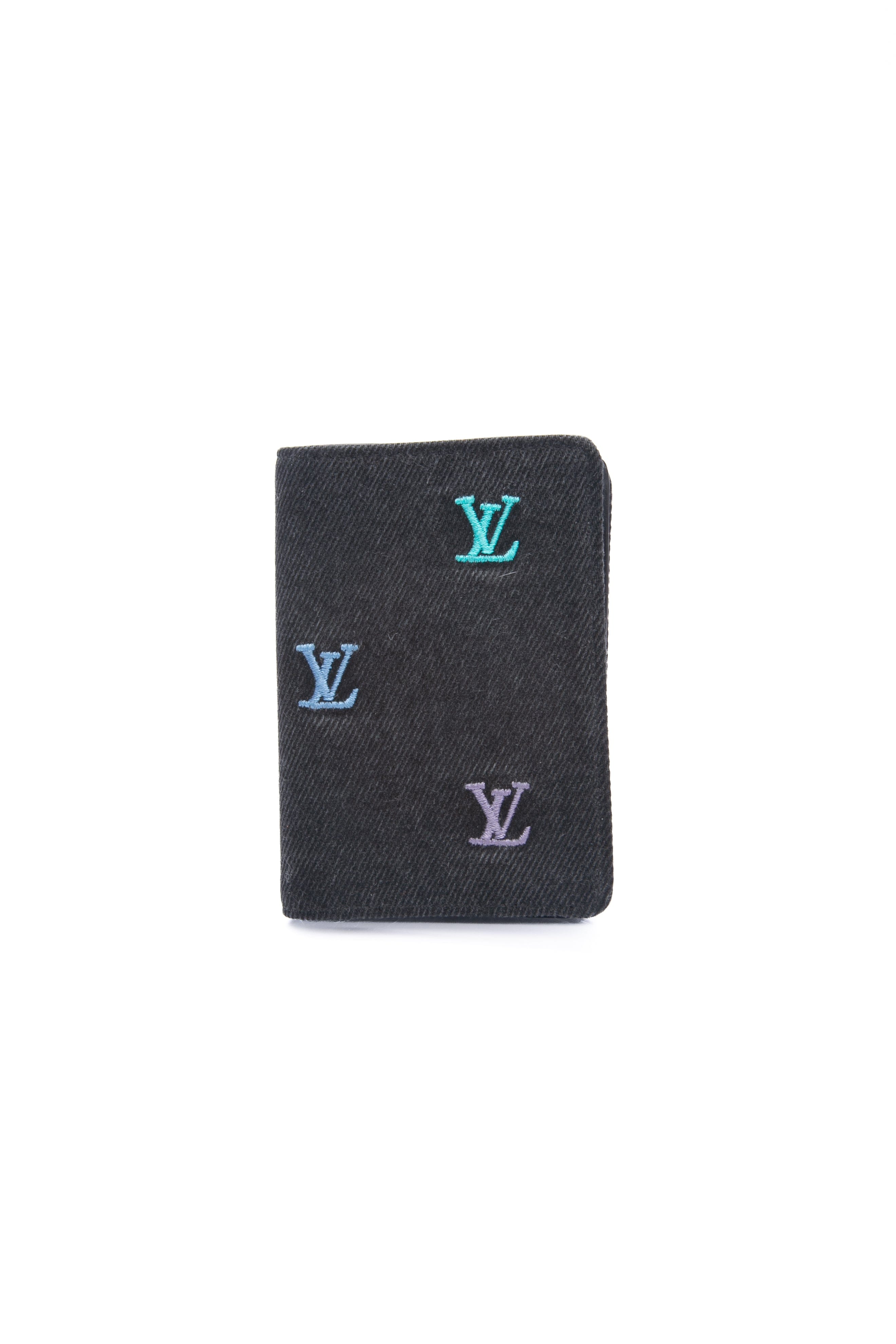LOUIS VUITTON Black Denim Pocket Organizer