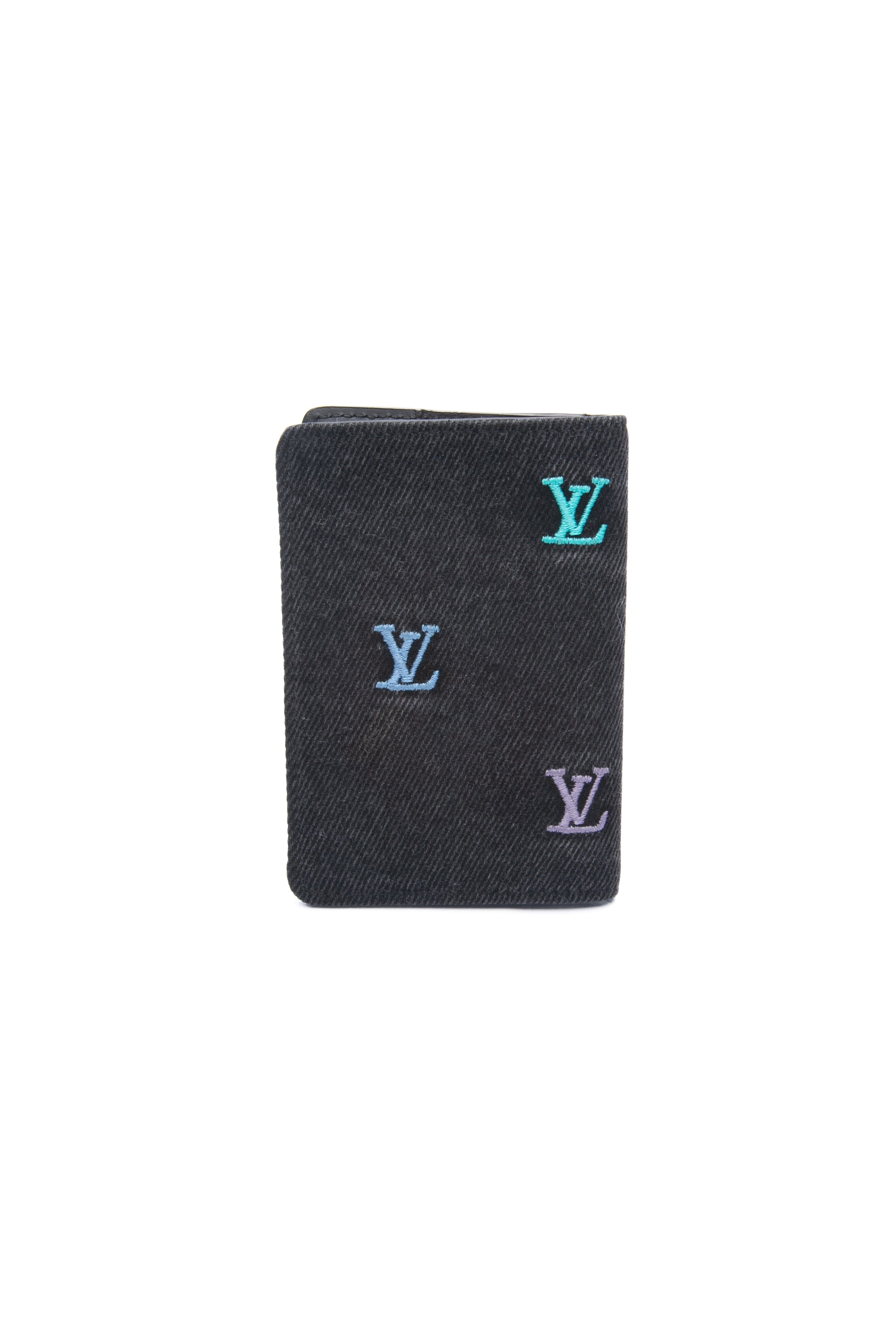 LOUIS VUITTON Black Denim Pocket Organizer