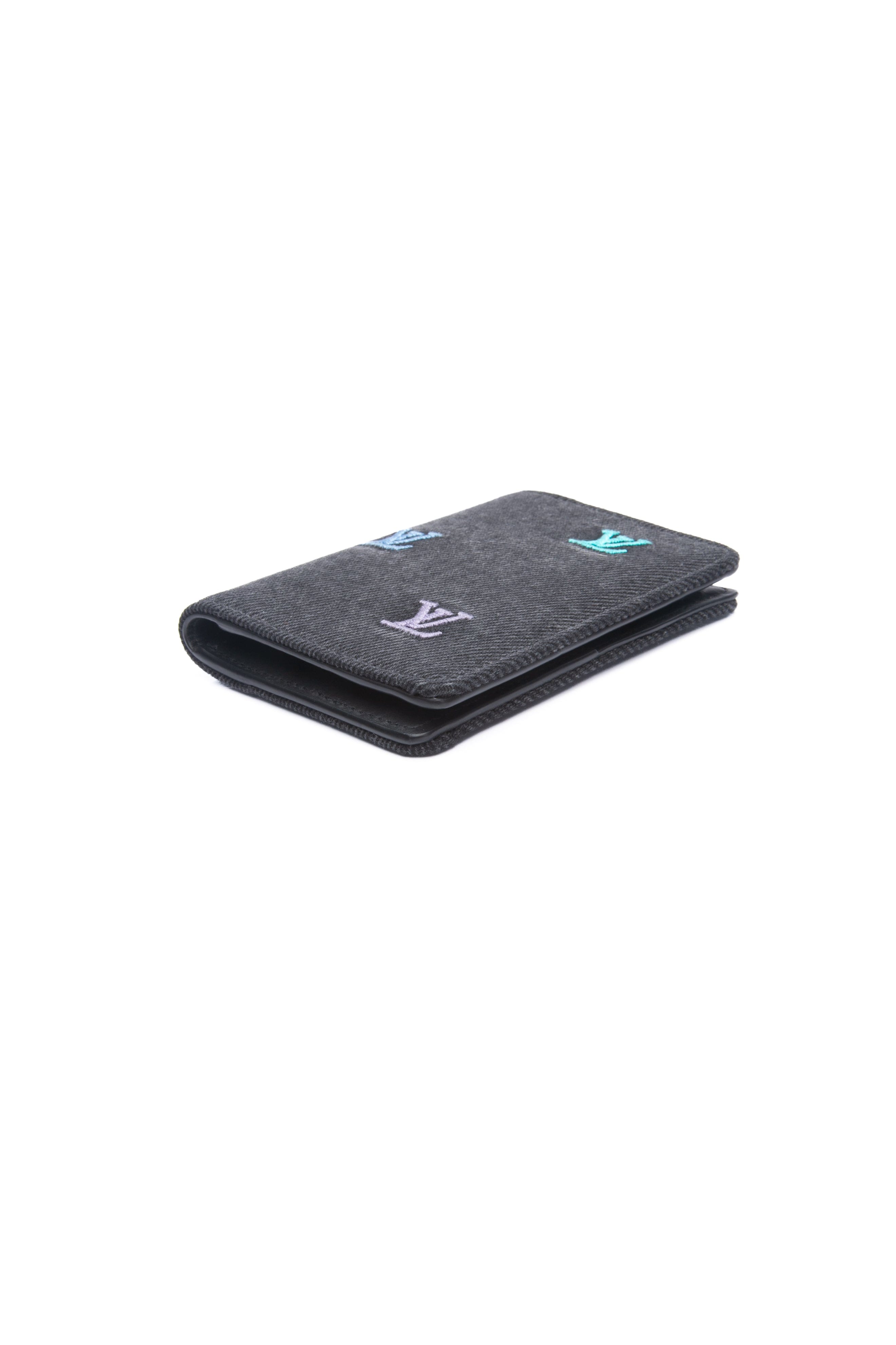 LOUIS VUITTON Black Denim Pocket Organizer