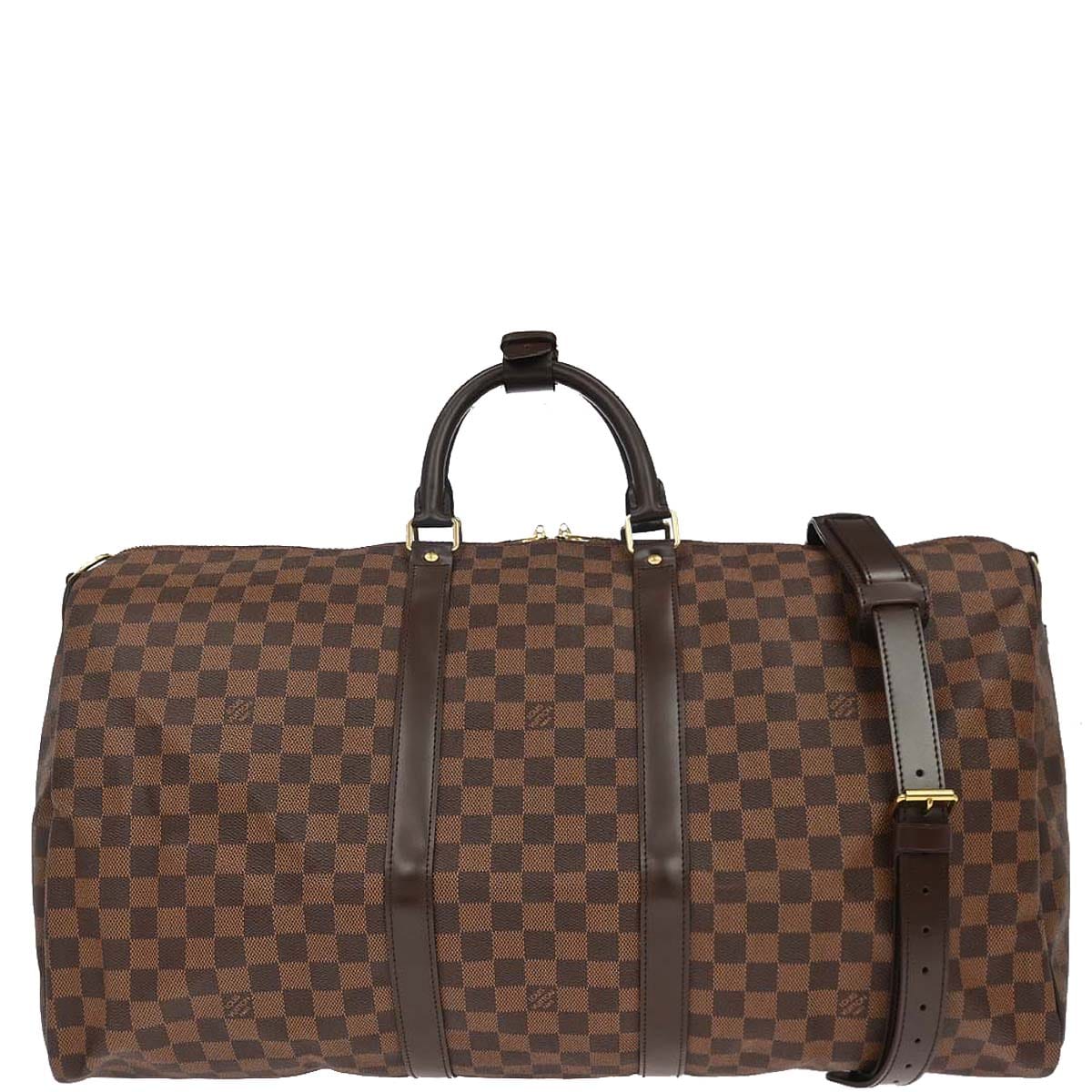 Louis Vuitton 2011 Damier Keepall Bandouliere 55 Duffle Bag N41414