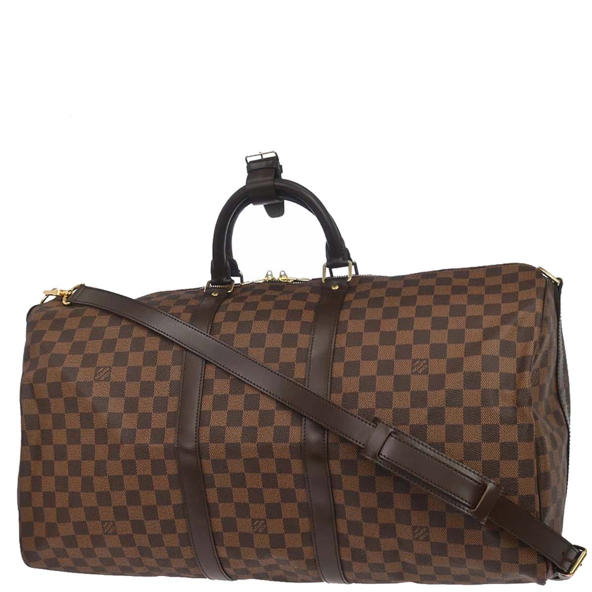 Louis Vuitton 2011 Damier Keepall Bandouliere 55 Duffle Bag N41414