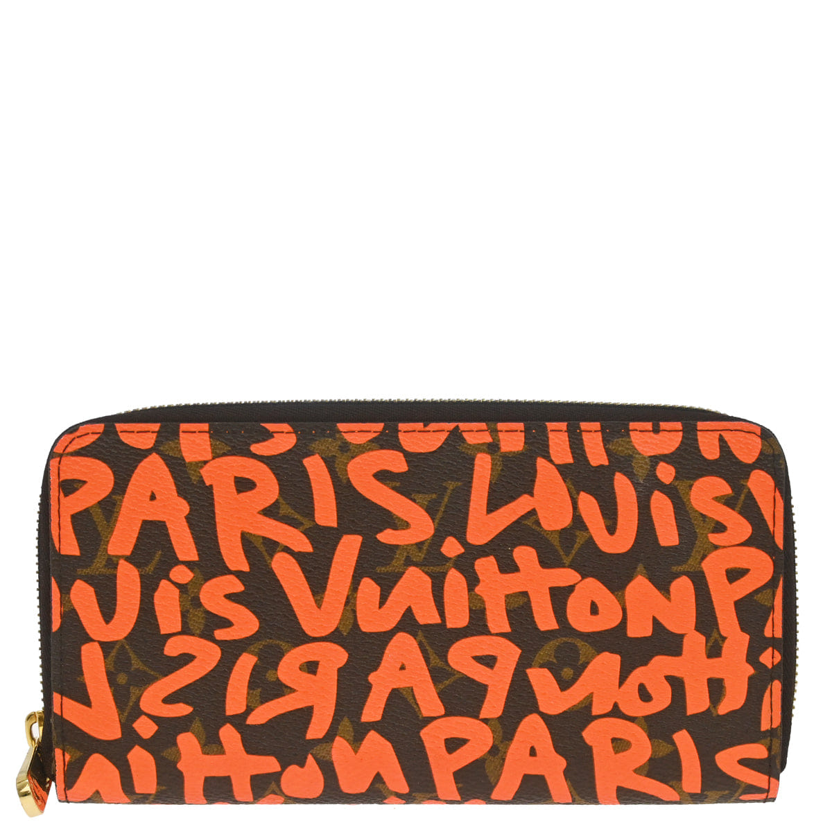 Louis Vuitton Orange Monogram Graffiti Zippy Wallet M93711