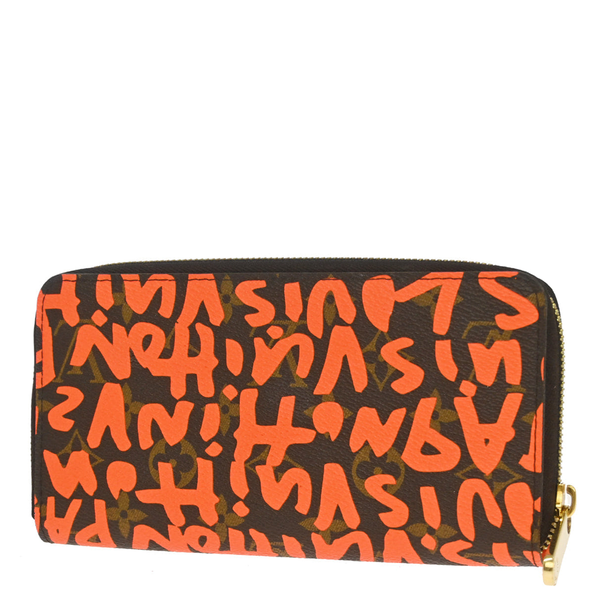 Louis Vuitton Orange Monogram Graffiti Zippy Wallet M93711