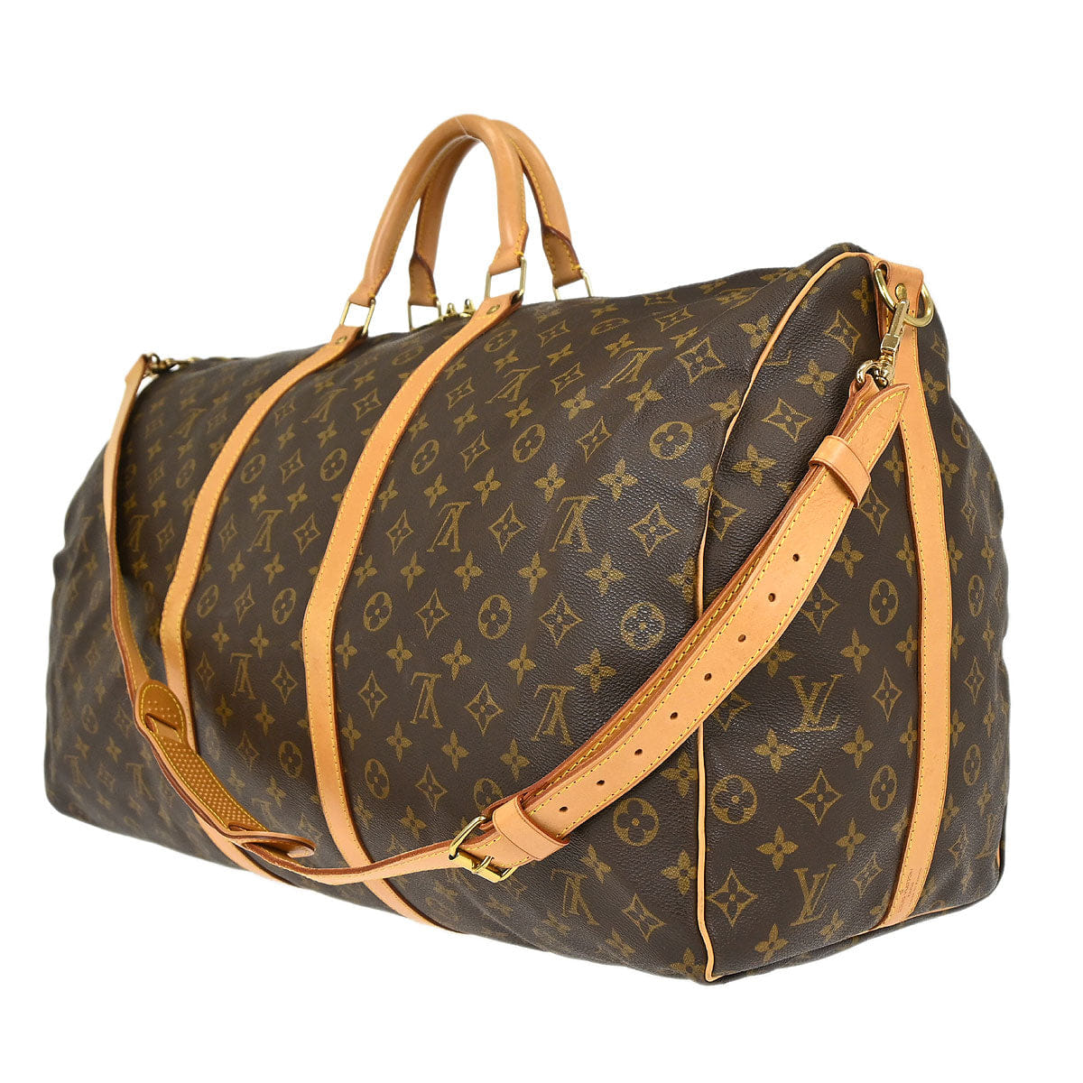 Louis Vuitton Monogram Keepall Bandouliere 60 Duffle Bag M41412