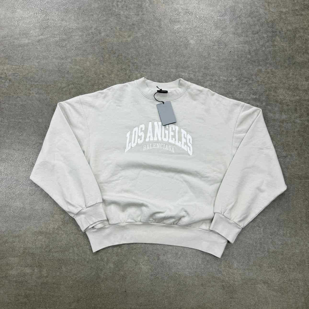 Balenciaga Crewneck Sweater DEMNA CITIES Beige New Size XS