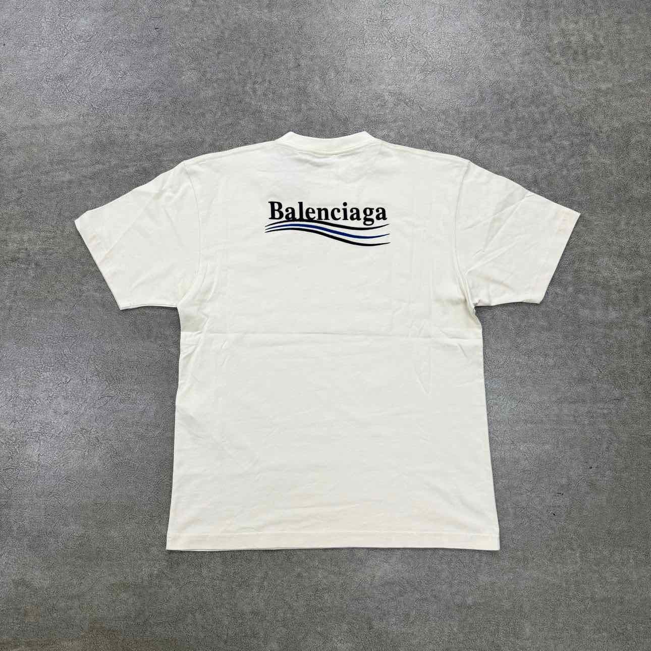Balenciaga T - Shirt CAMPAIGN Cream New Size S