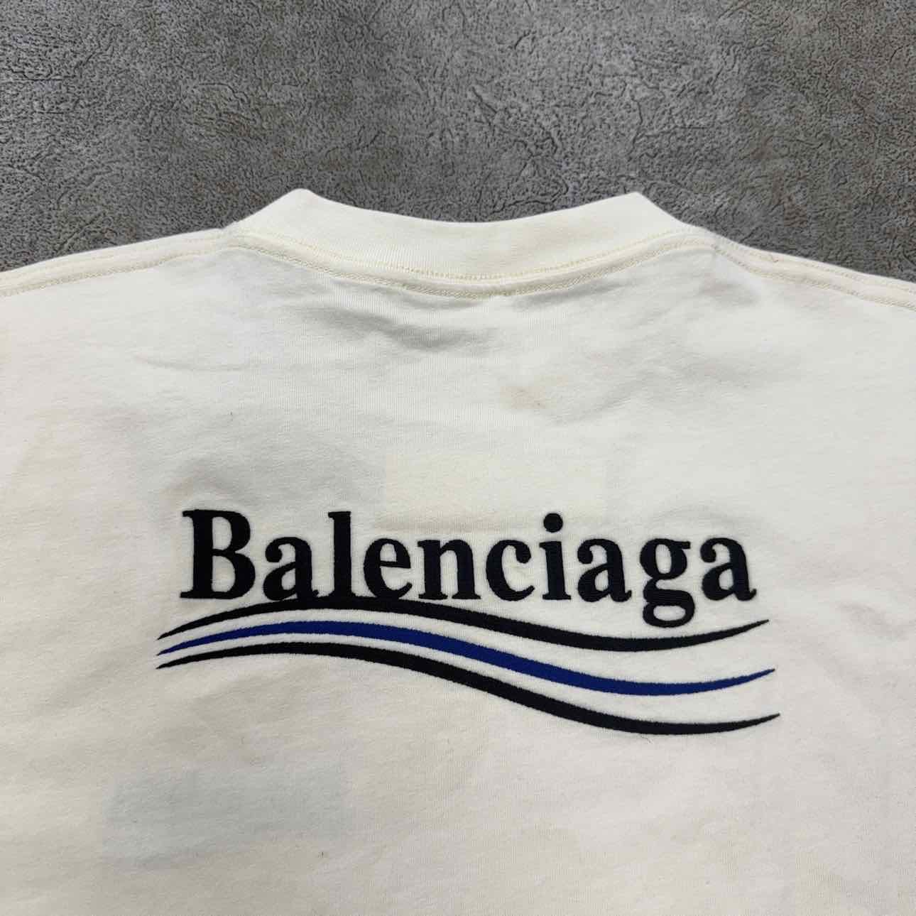 Balenciaga T - Shirt CAMPAIGN Cream New Size S