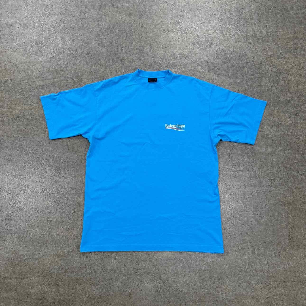 Balenciaga T - Shirt CAMPAIGN Blue New Size XS