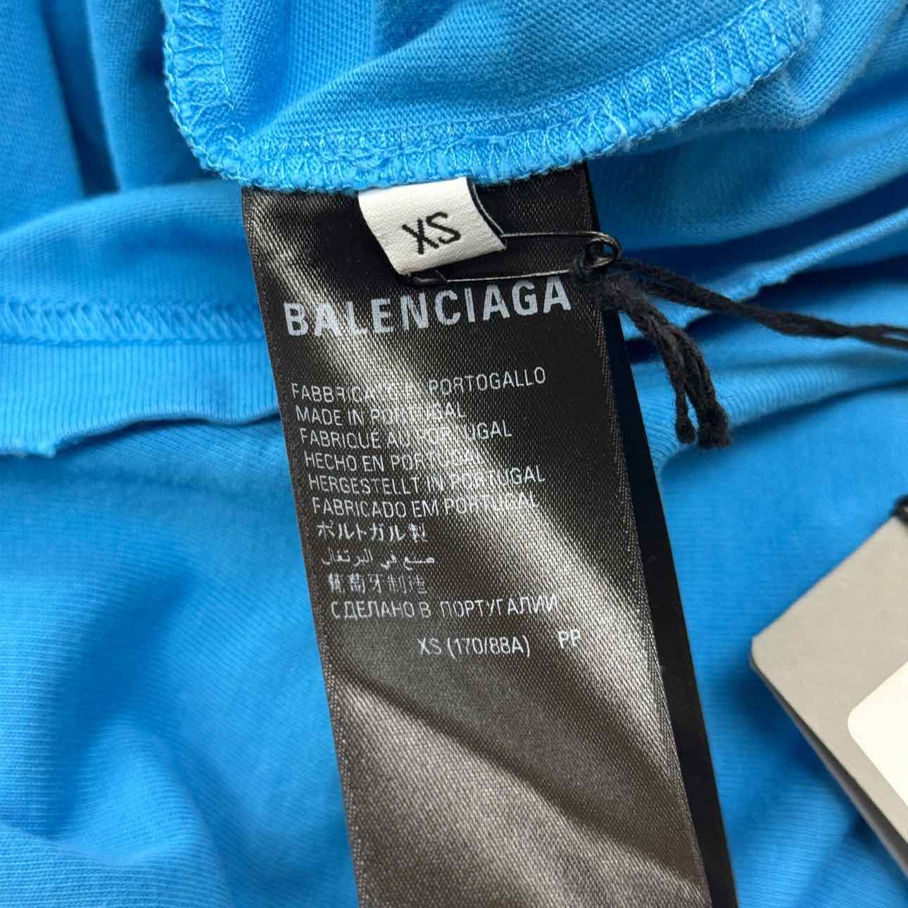 Balenciaga T - Shirt CAMPAIGN Blue New Size XS