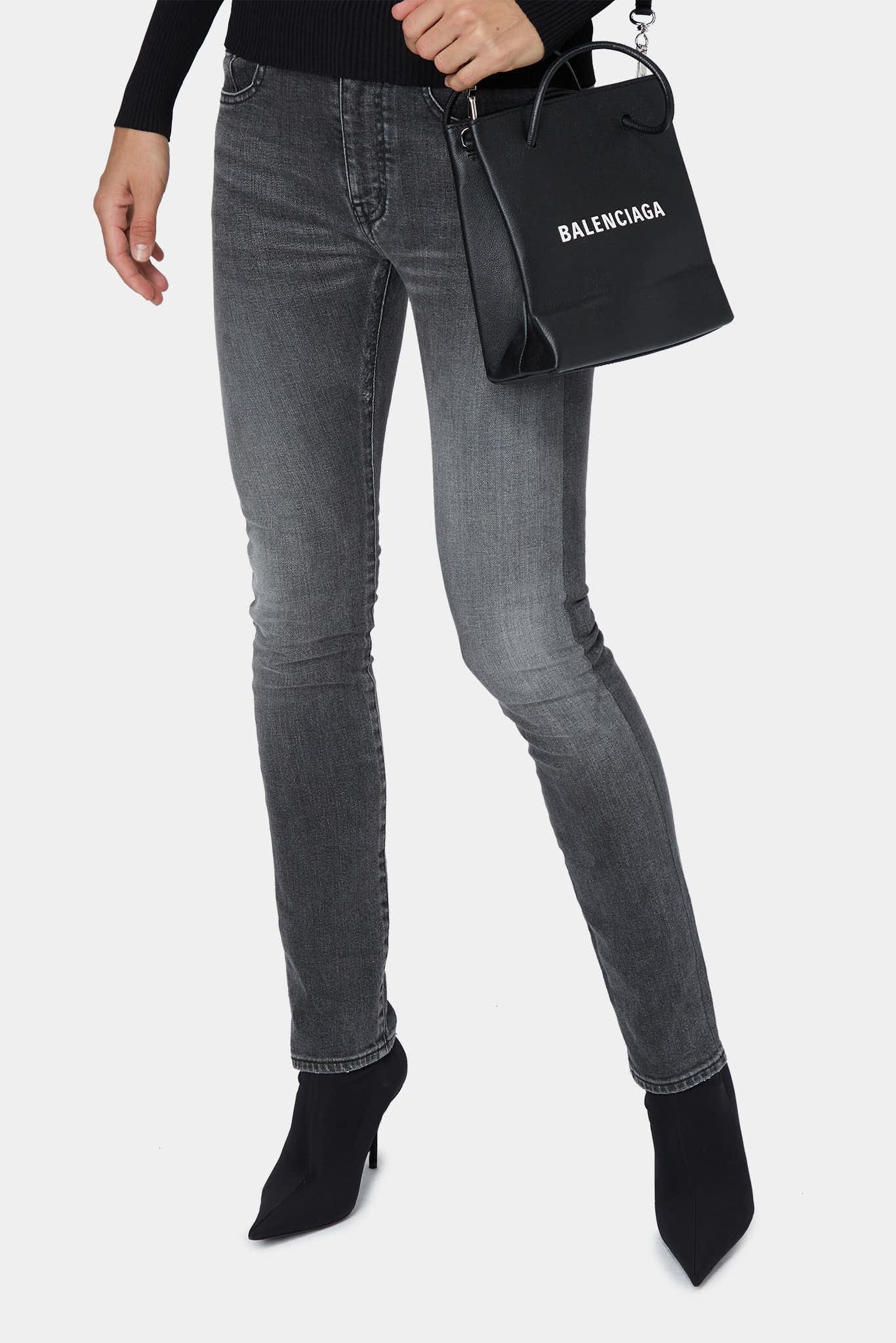 Balenciaga Jean en coton gris