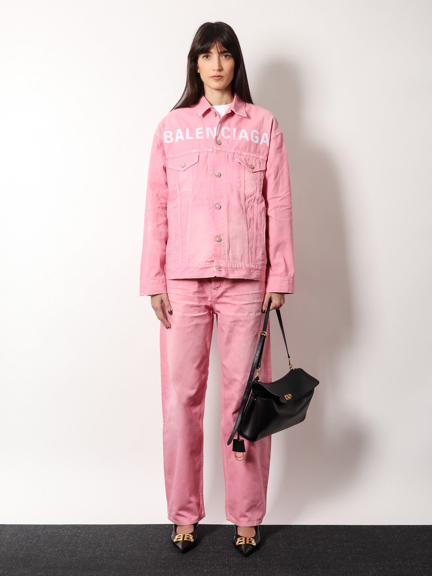 Balenciaga unisex loose fit trousers