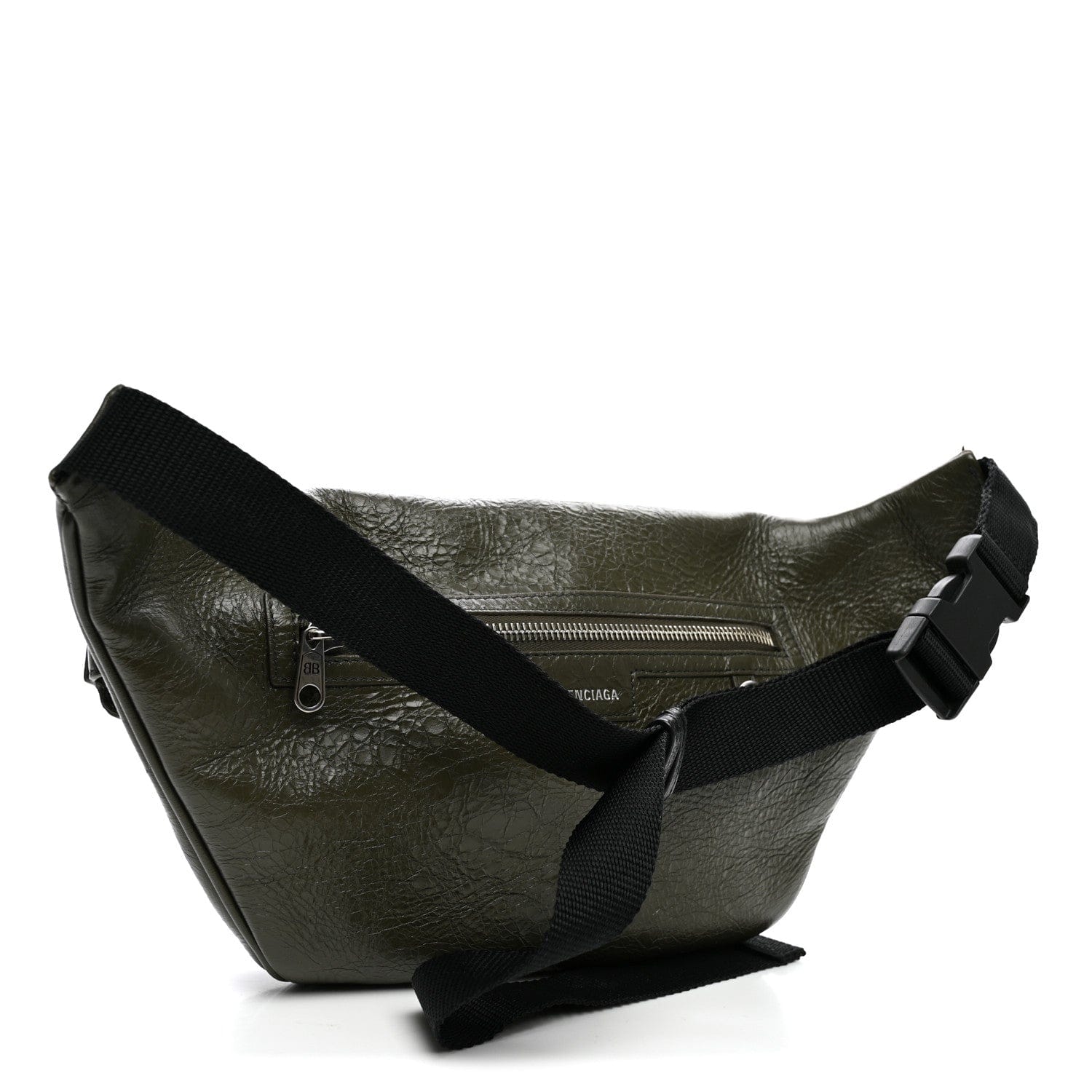 Balenciaga Agneau Arena Superbusy Belt Bag Khaki