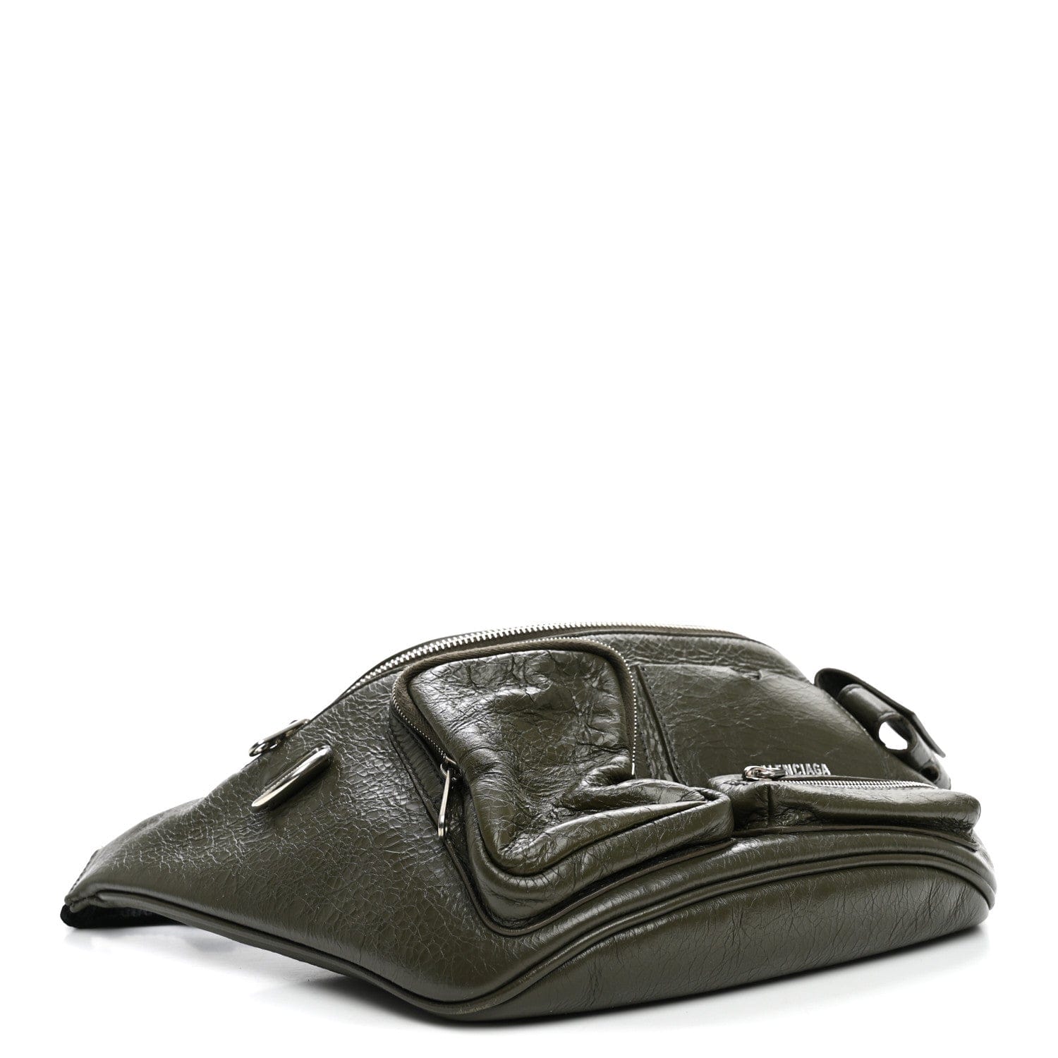 Balenciaga Agneau Arena Superbusy Belt Bag Khaki