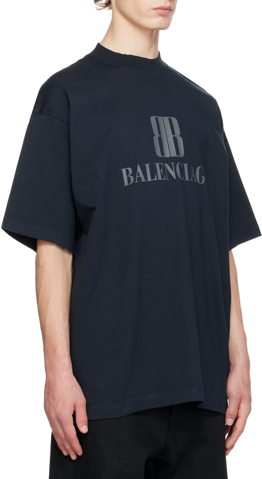 Balenciaga Black Nano BB T - Shirt