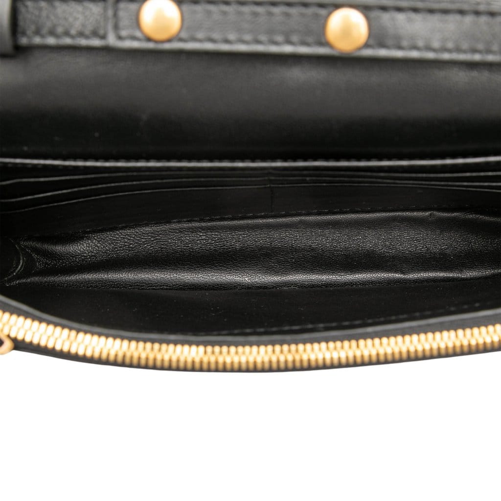Balenciaga Velvet BB Floral Print Wallet On Chain